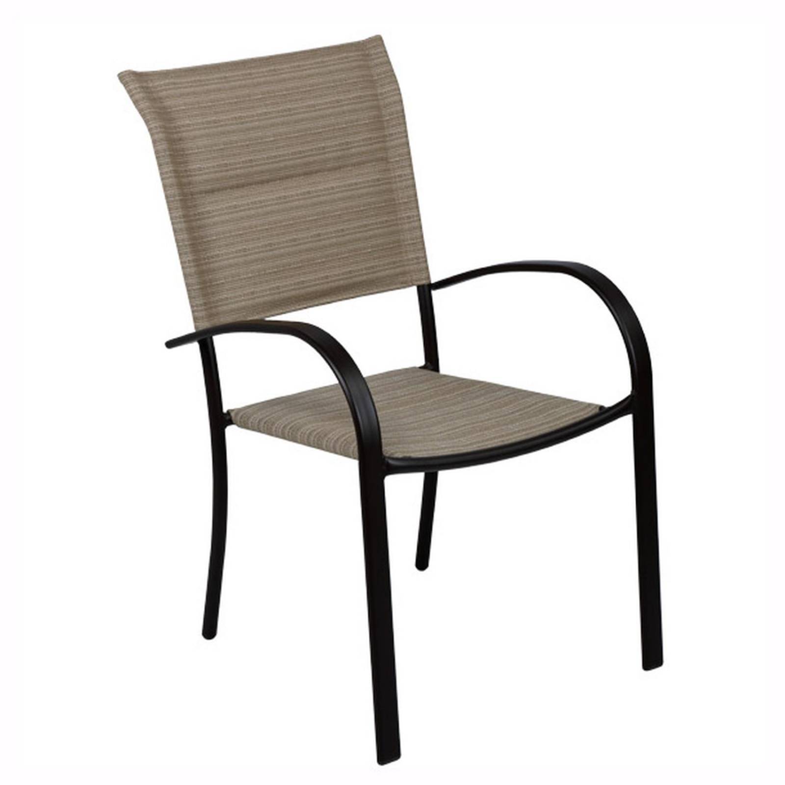 Silla sling acojinada café