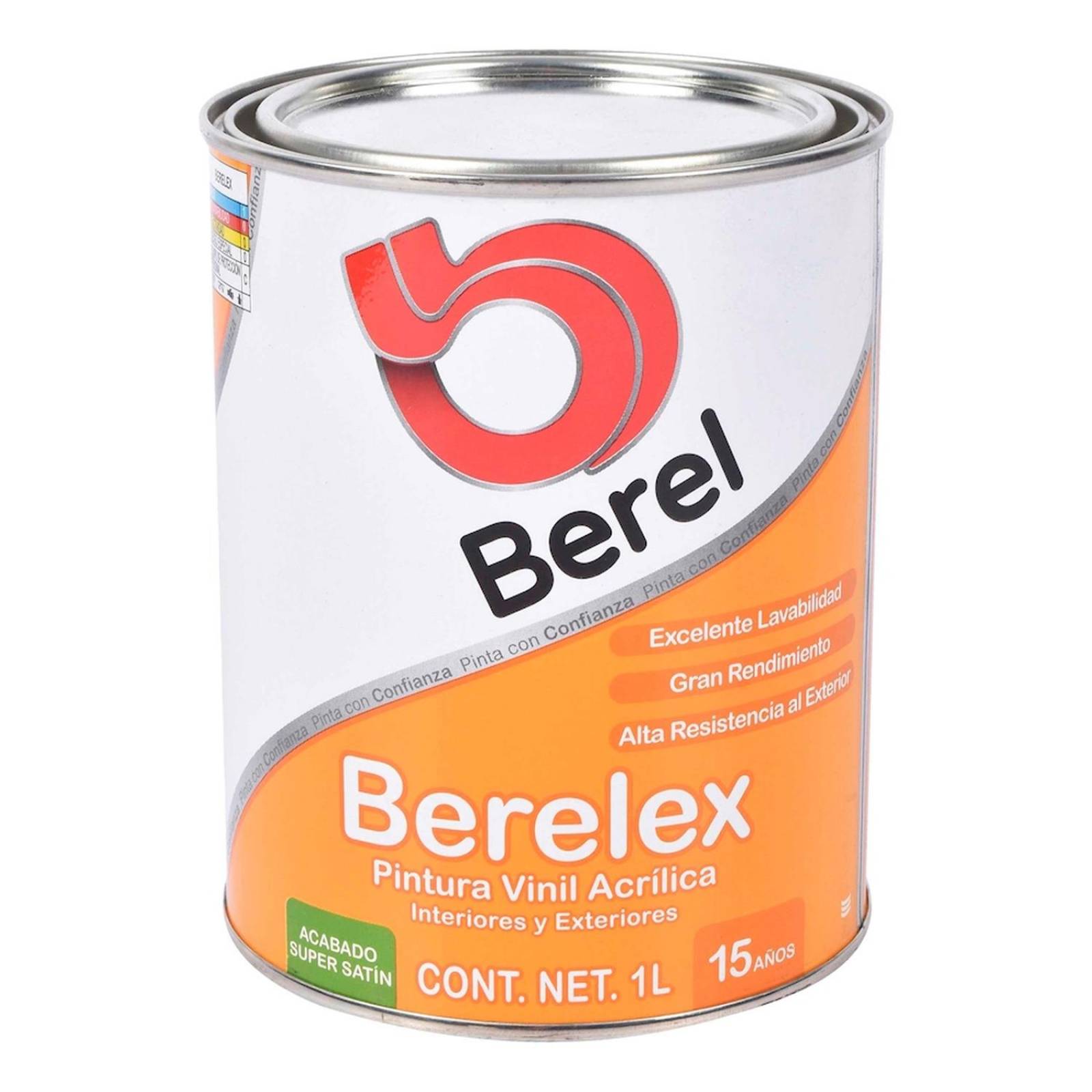 Pintura berelex super satín vinil acrílica base accent 1 l