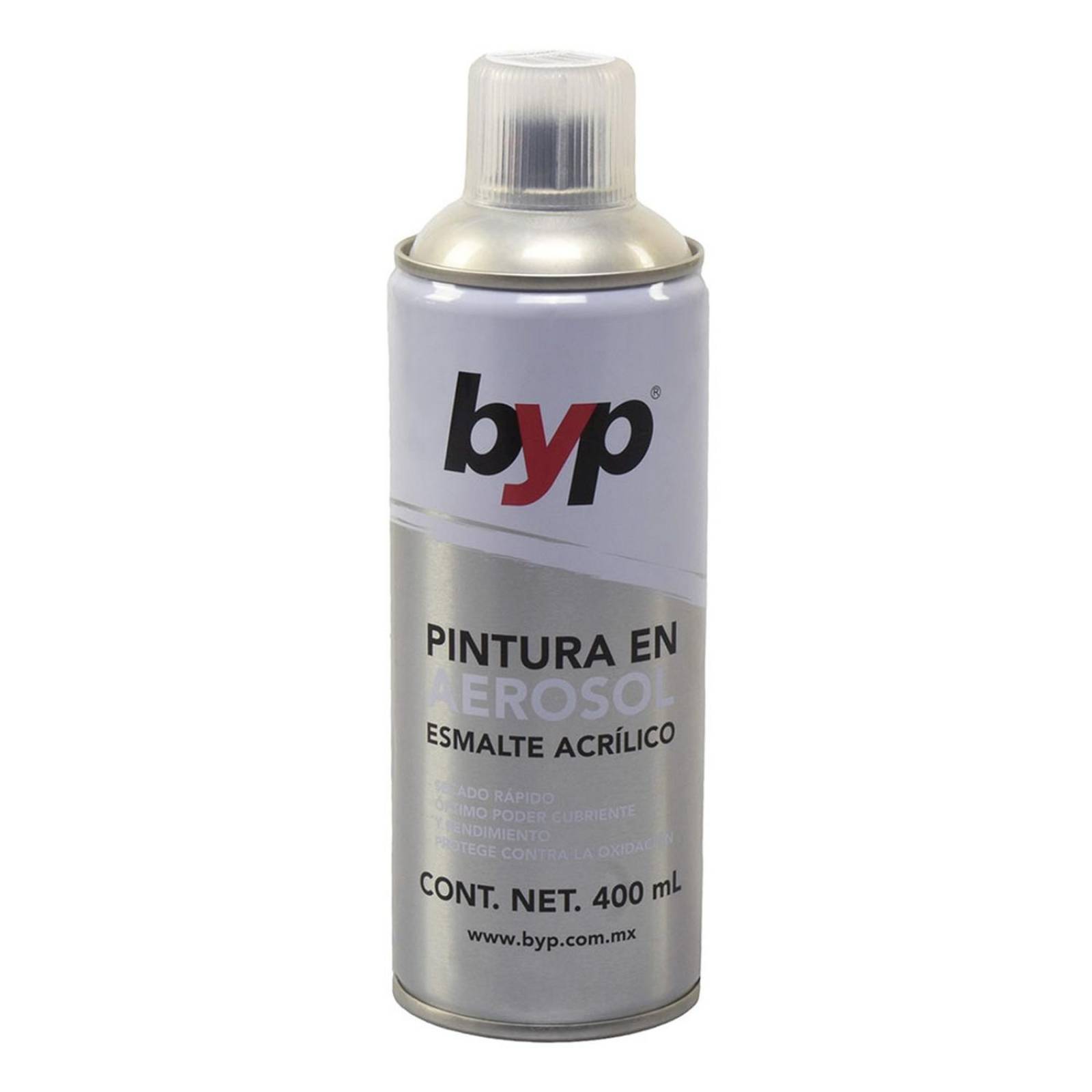 Pintura esmalte acrílico en aerosol de 400 ml transparente 