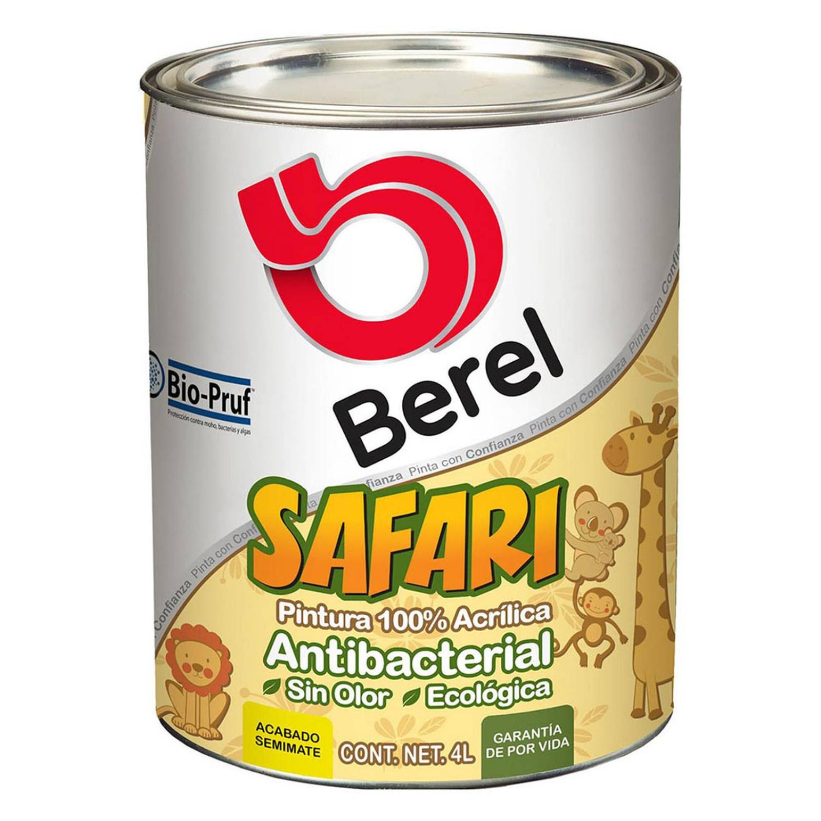 Pintura berel safari base neutra 4 l