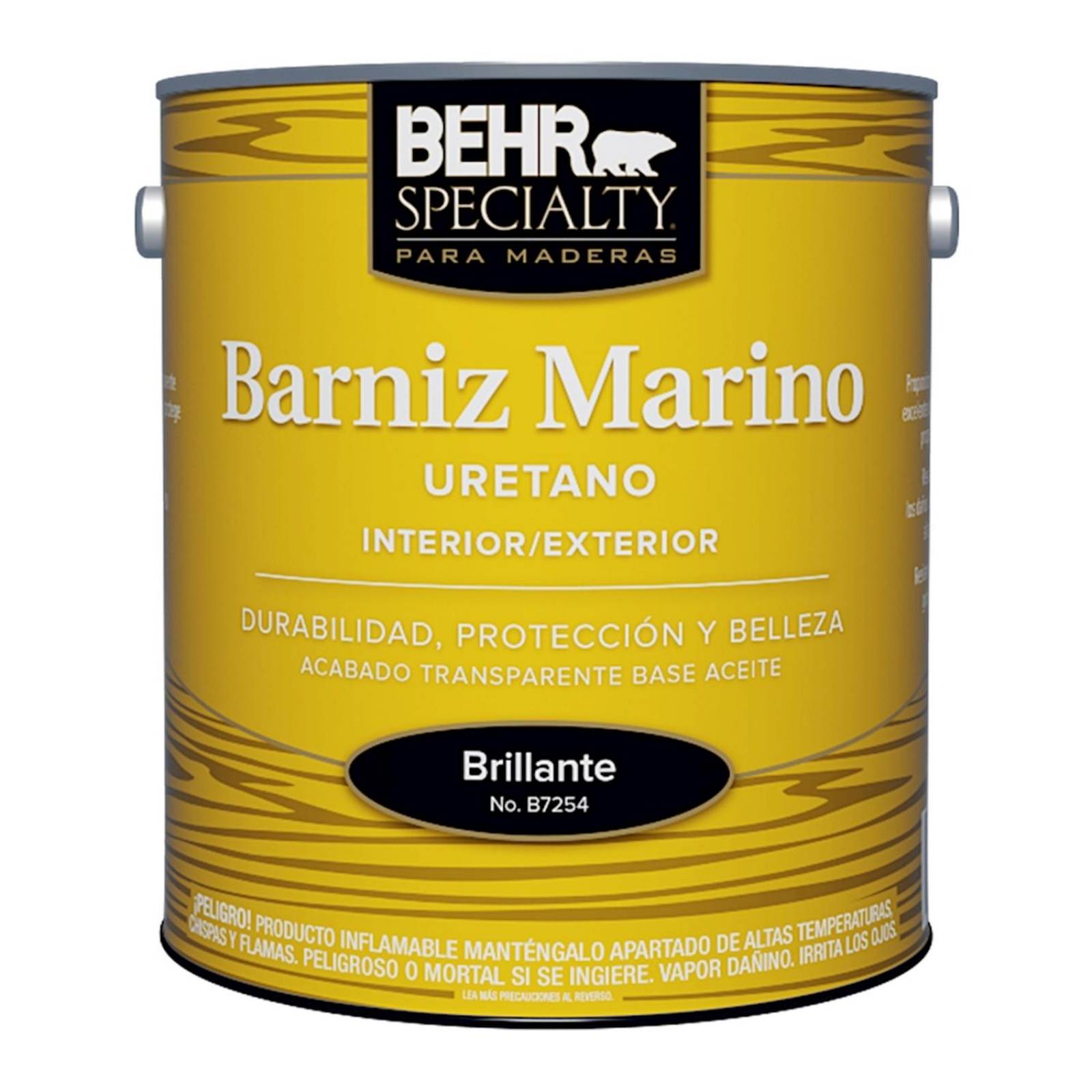 Barniz para madera brillante secado rapido 1/4 gal