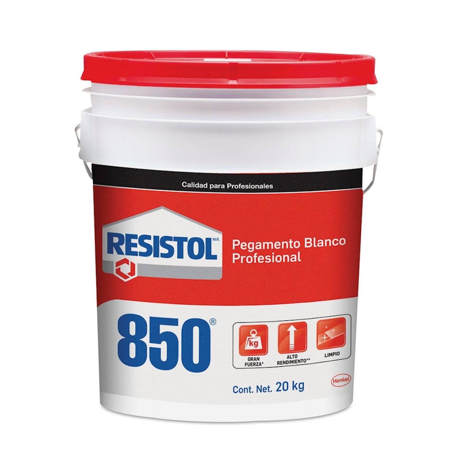 Resistol 850 pegamento profesional para madera blanco 20 kg 