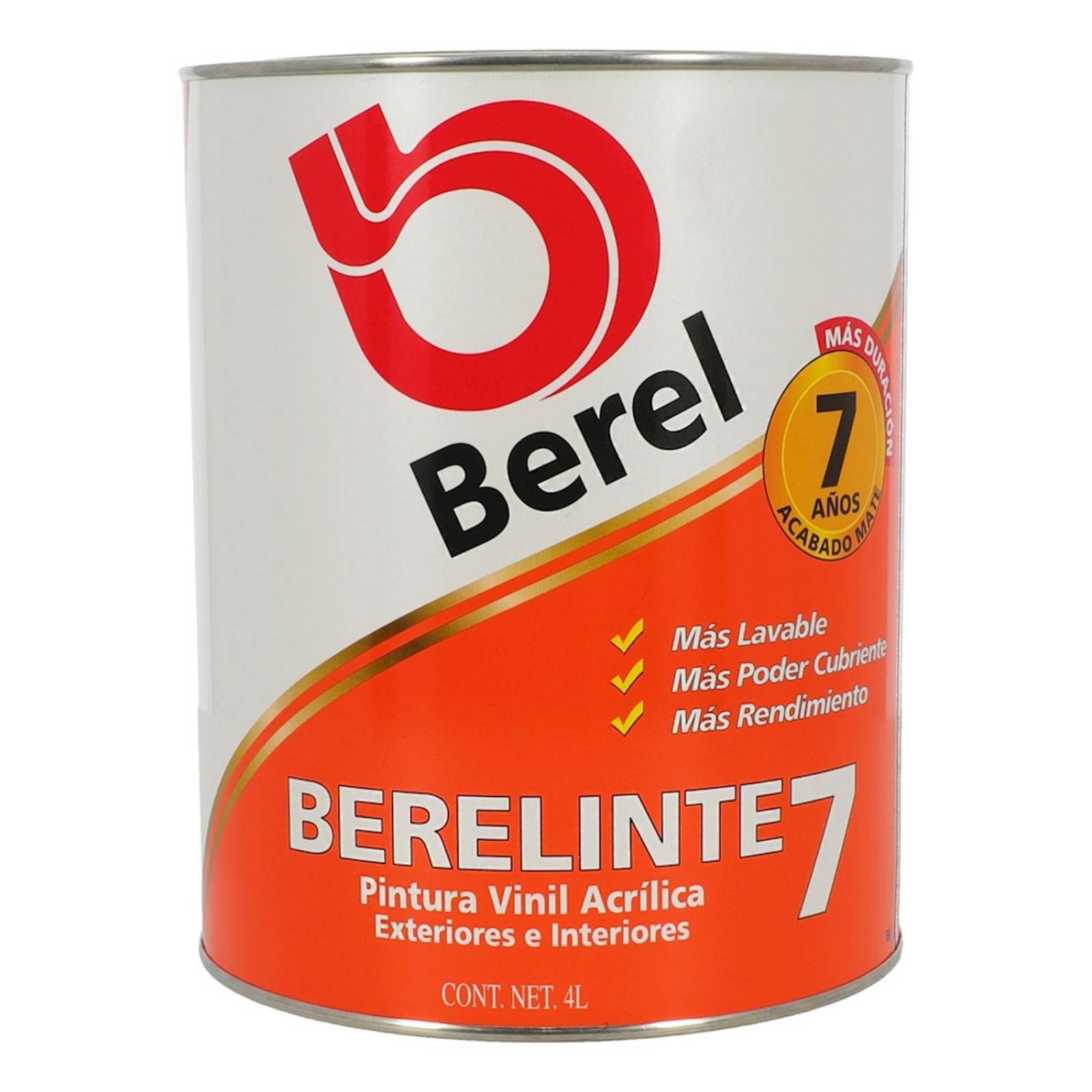 Pintura berel vinil acrílica base neutra 4 l