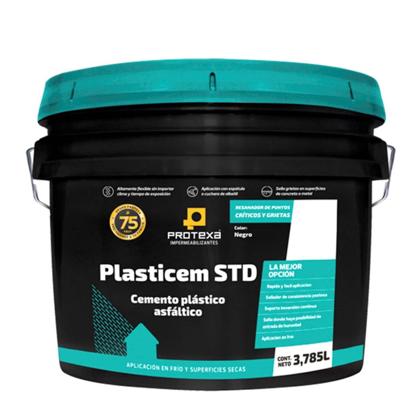 Cemento asfaltico para grietas y fisuras plasticem std 