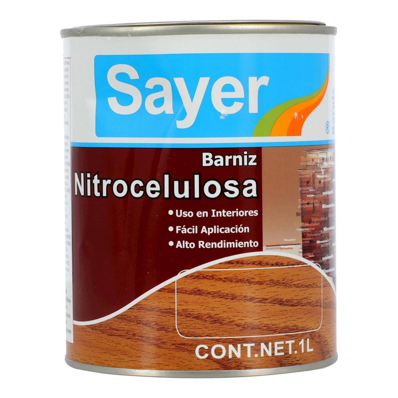 Laca nitrocelulosa de 1 l blanco 