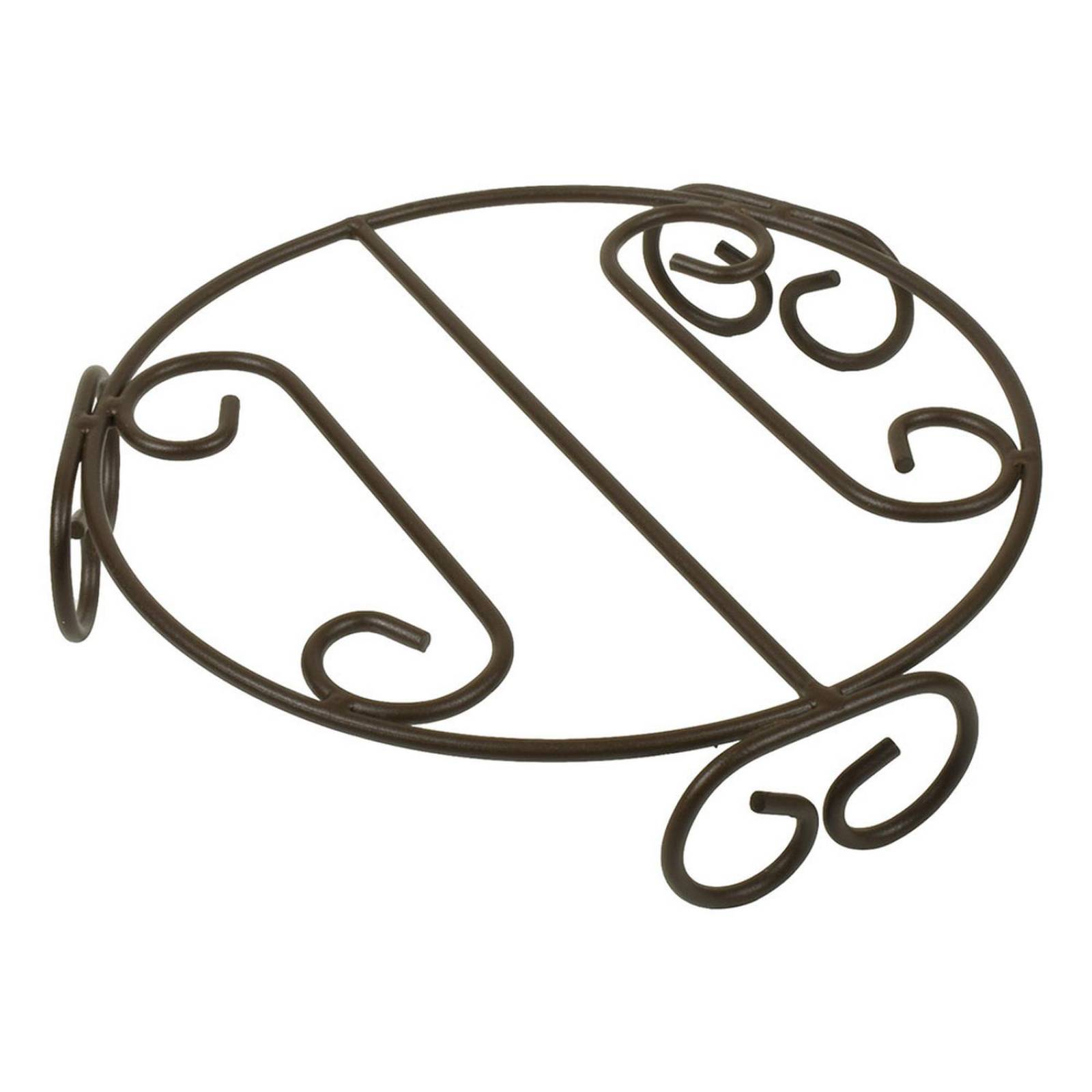 Base para maceta de metal 30 cm chocolate 