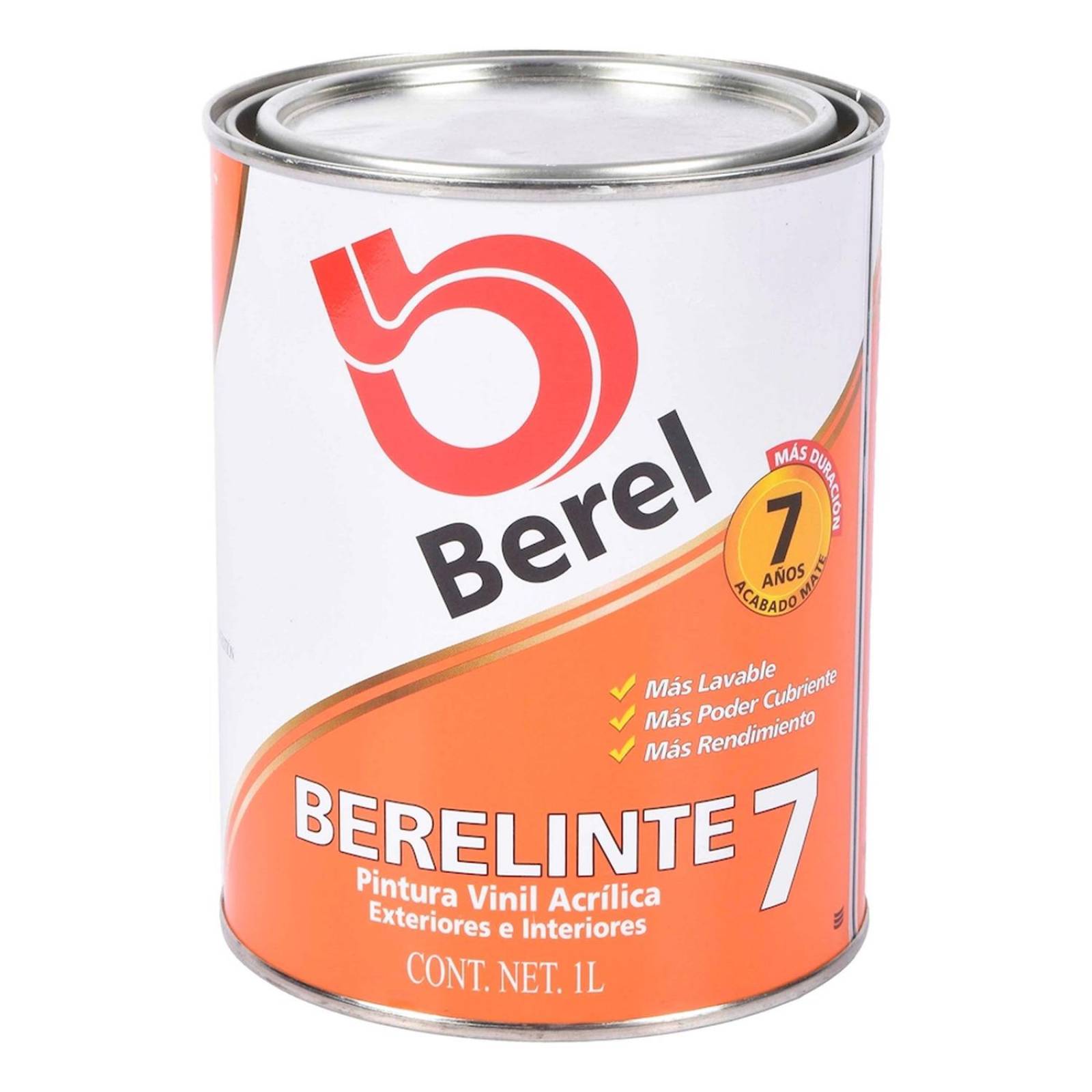 Pintura vinil acrílica berel base tint blanco 1 l