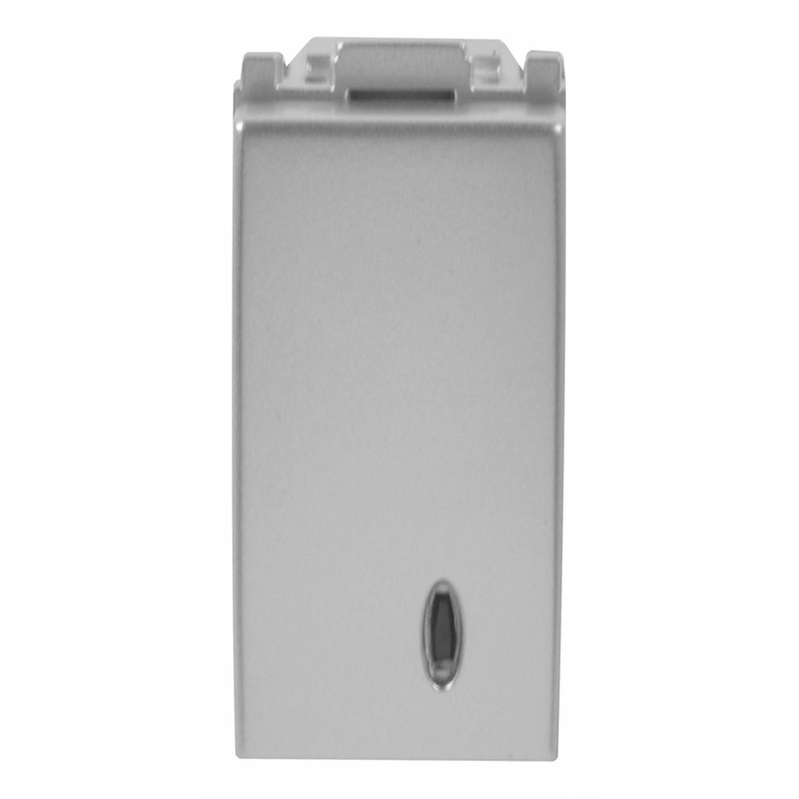 Apagador Sencillo Con Piloto Gris 