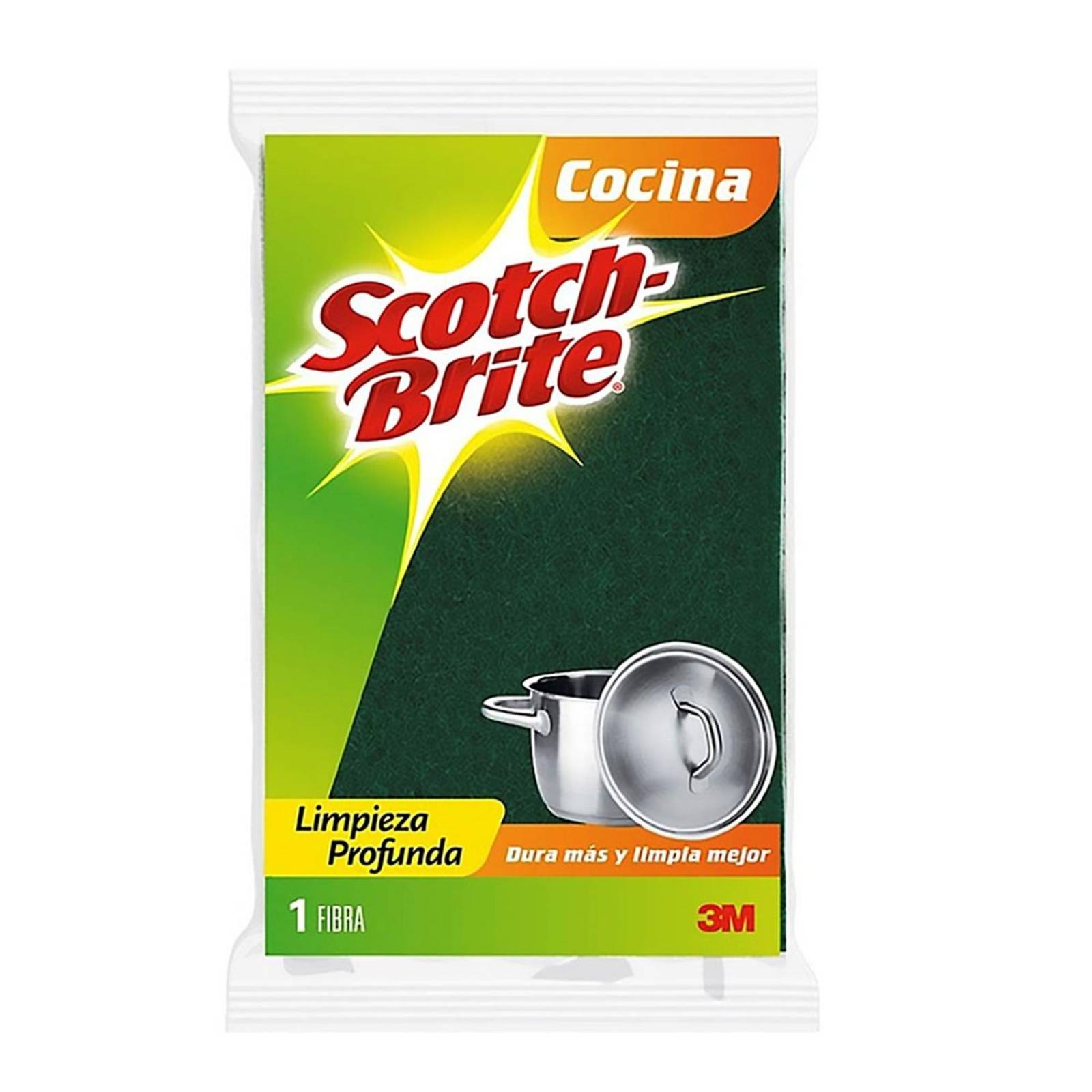 Fibra esponja scotch-brite grande verde 3m 