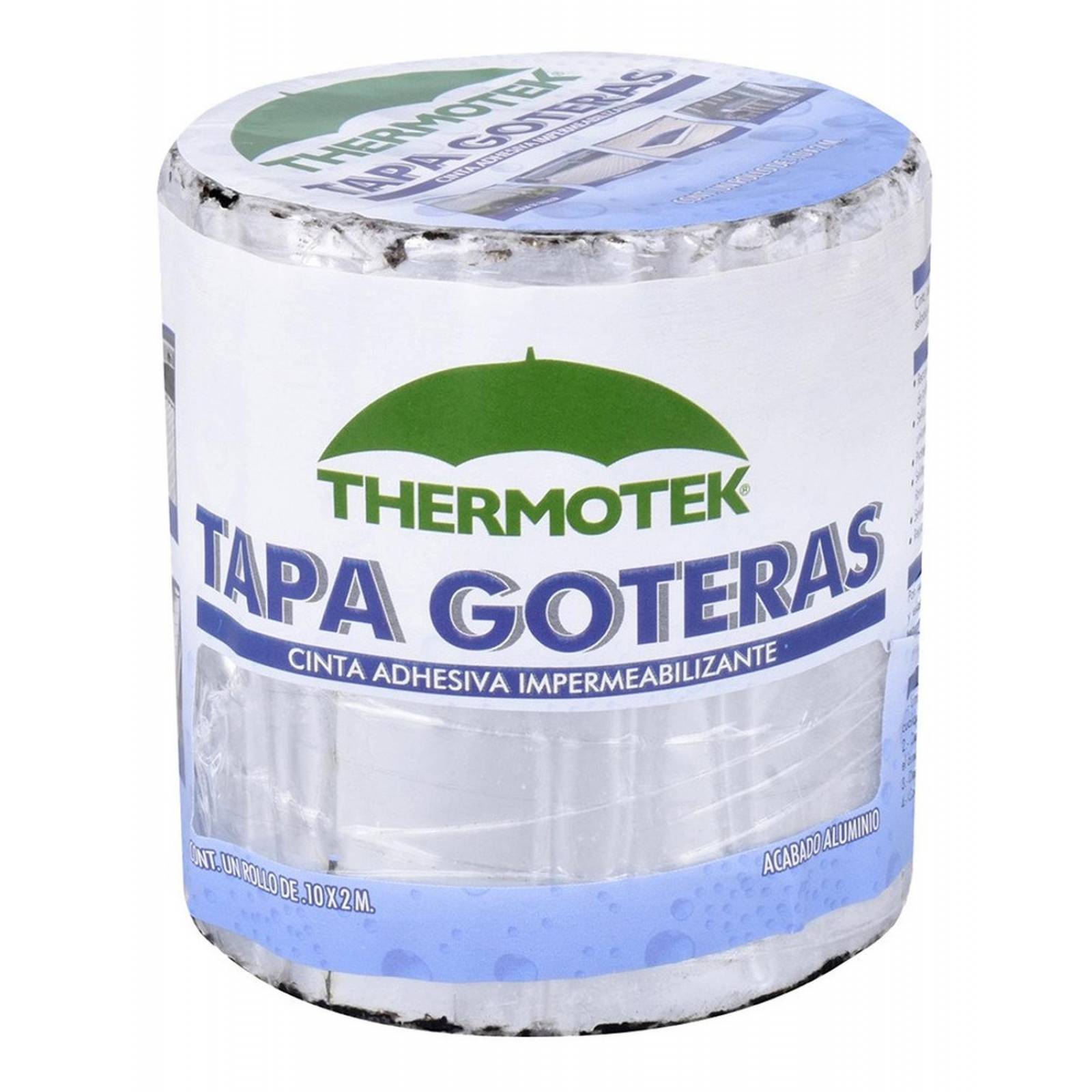 Cinta Adhesiva Impermeabilizante Plata De 2 Metros 