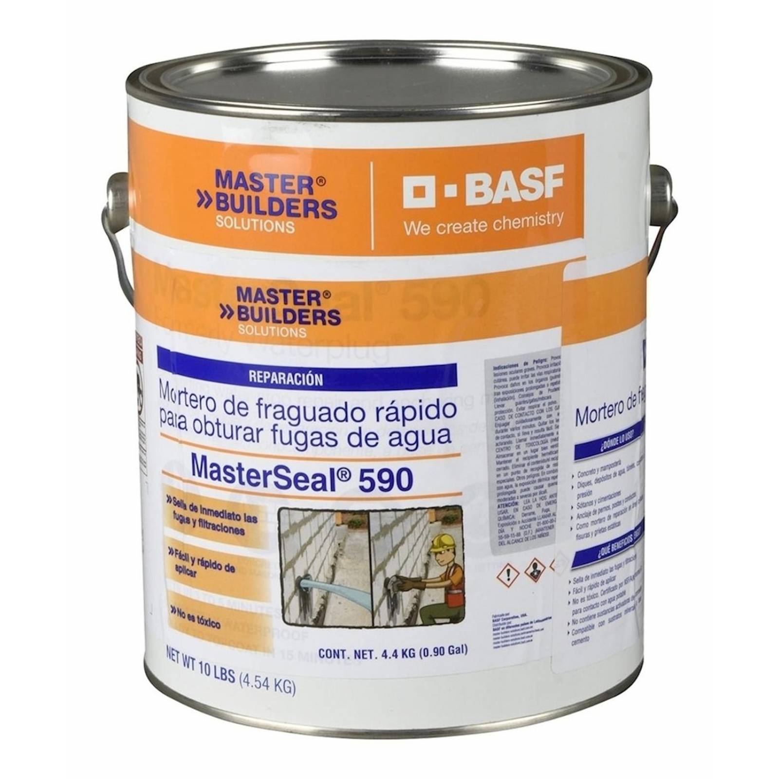 Mortero Master Builders Solutions Masterseal 590 Gris 4.5 Kg 