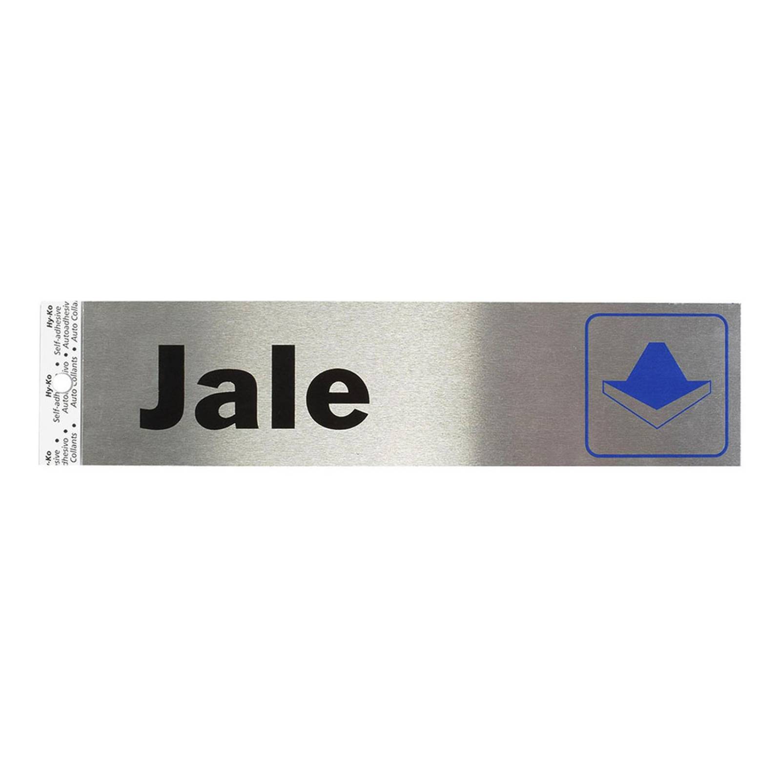 Letrero de aluminio para puerta jale 20.3 x 5.1 cm 