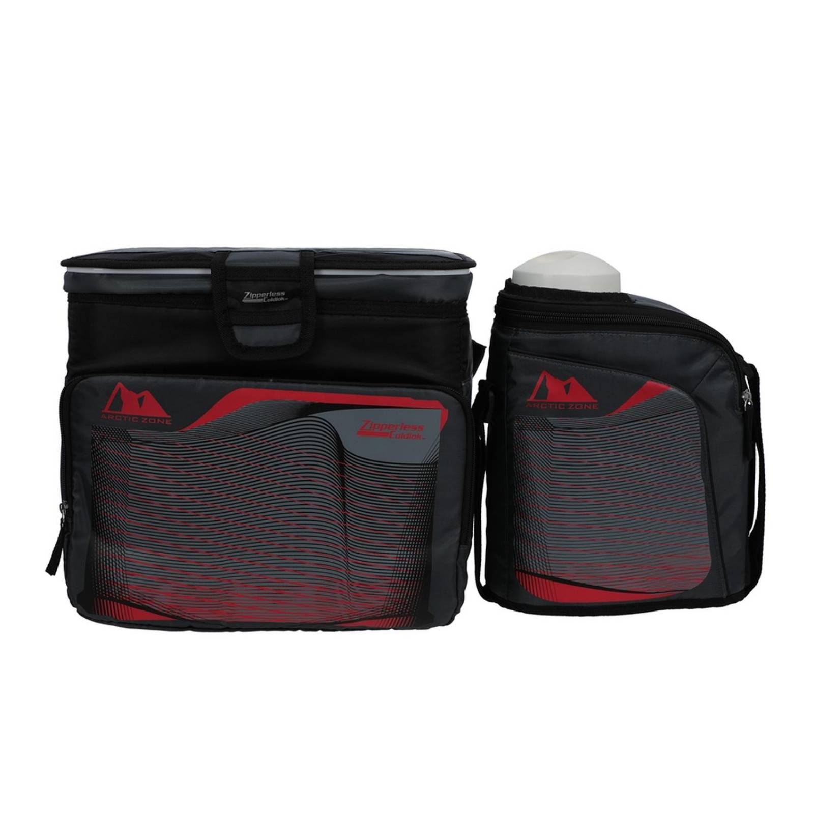 Combo de hielera y botella gris 