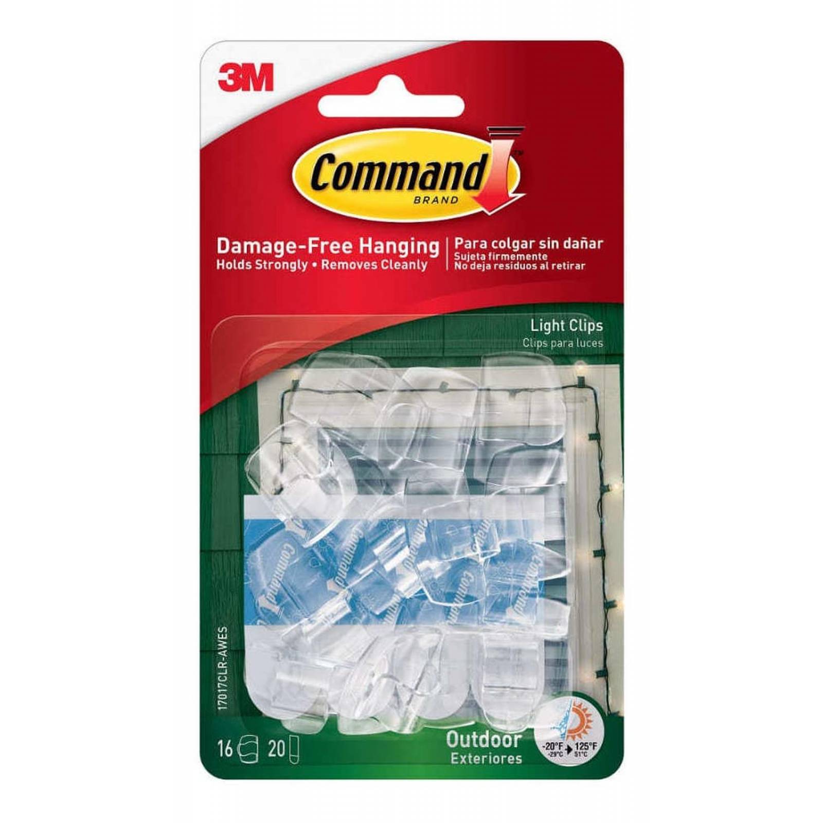 Clips Decorativos Para Exteriores Transparente Pequeño 16und 