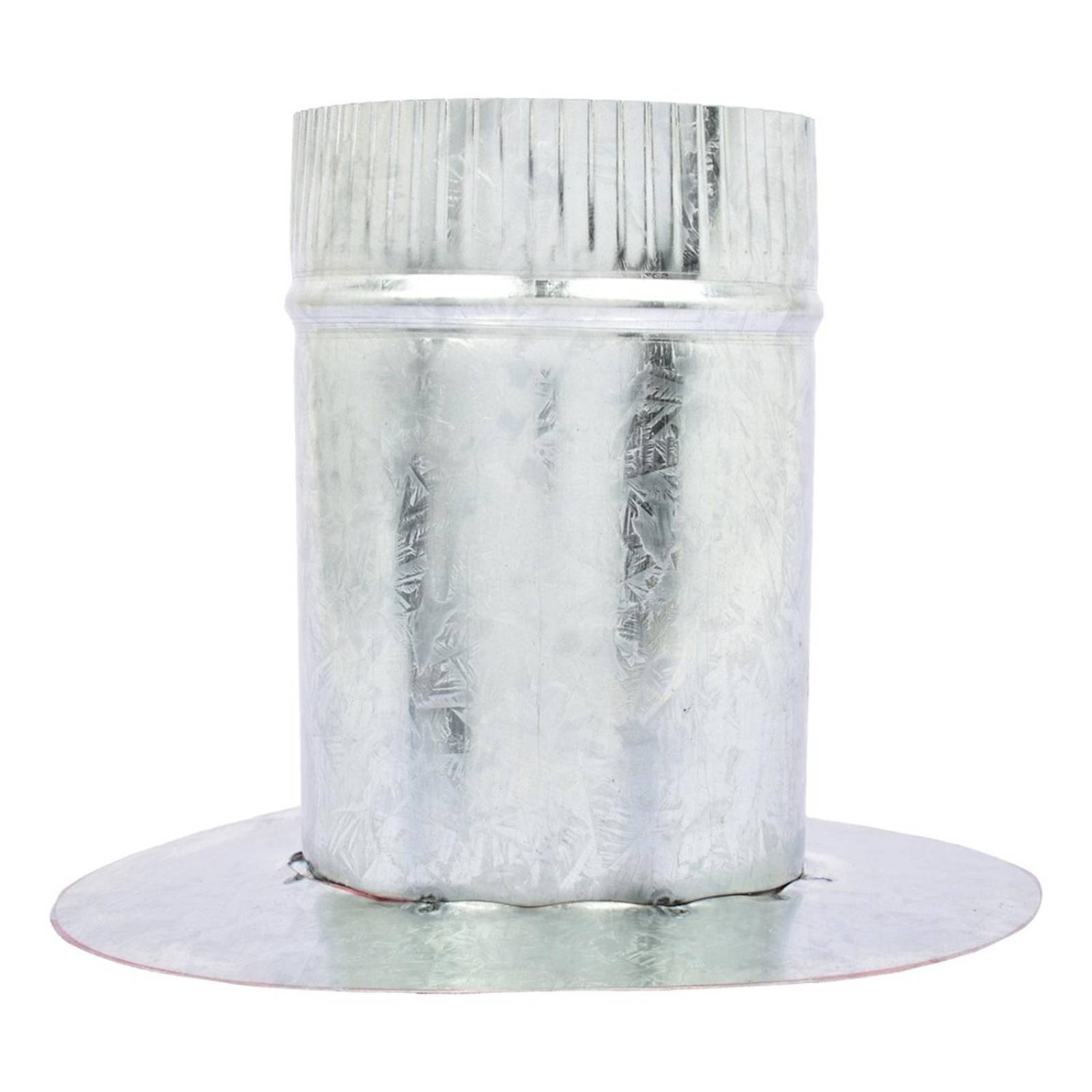 Tubo con brida de 4 pulgadas plata hazlo bien 