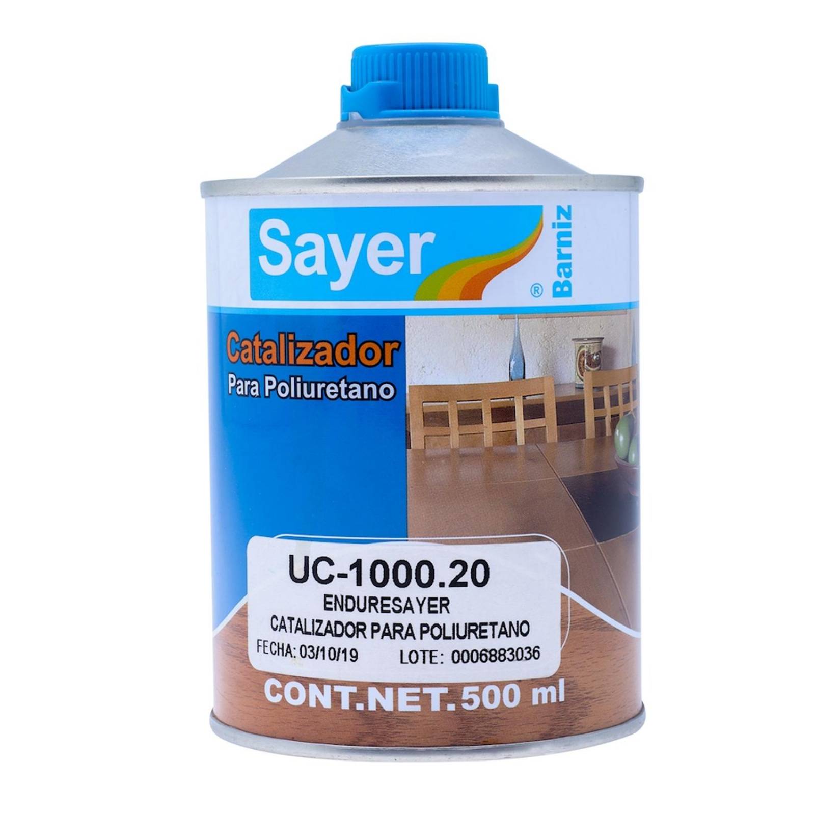 Catalizador sayer para poliuretano transparente 500 ml 