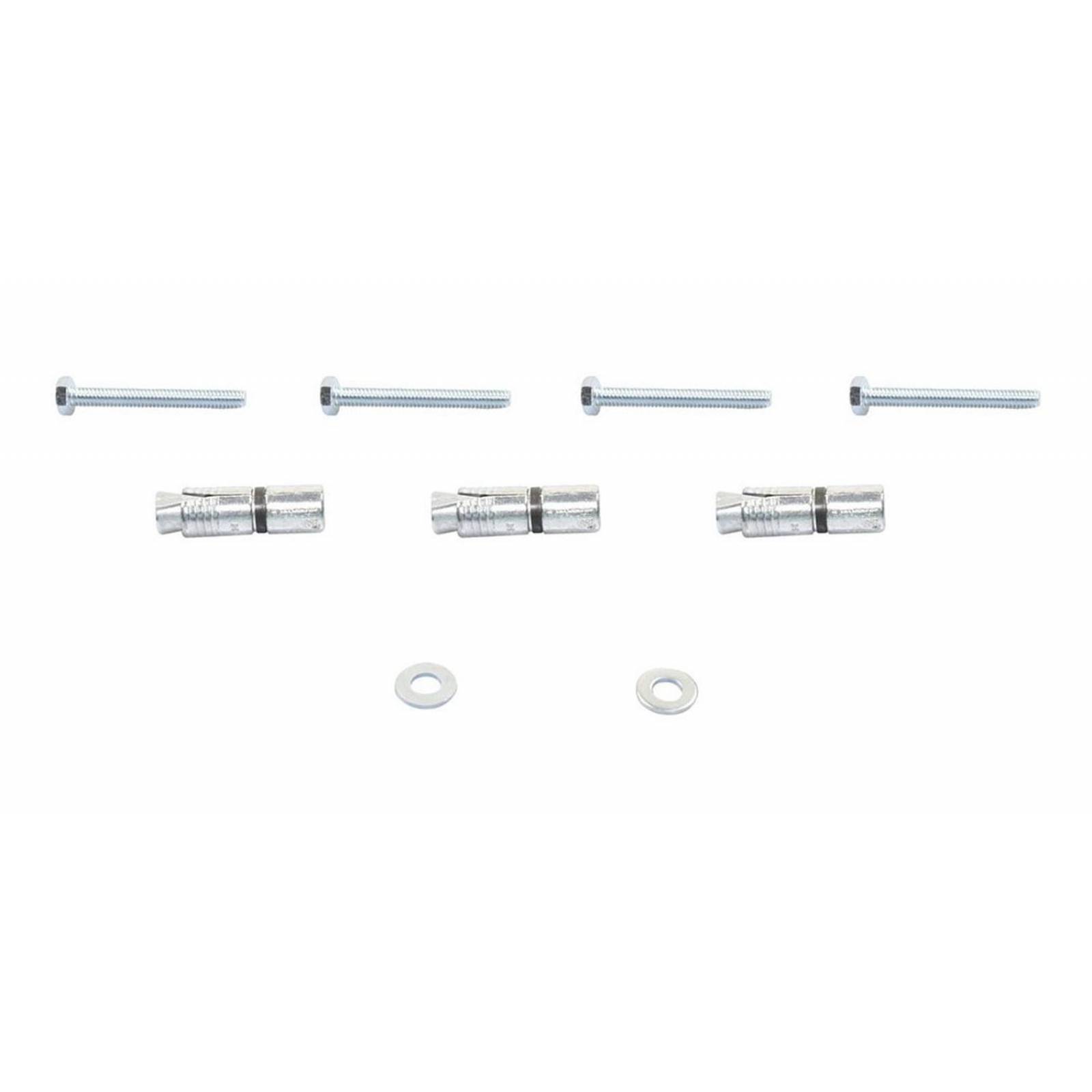 4 Taquetes Expansor Tornillos 5/16 Pulgadas Plata 