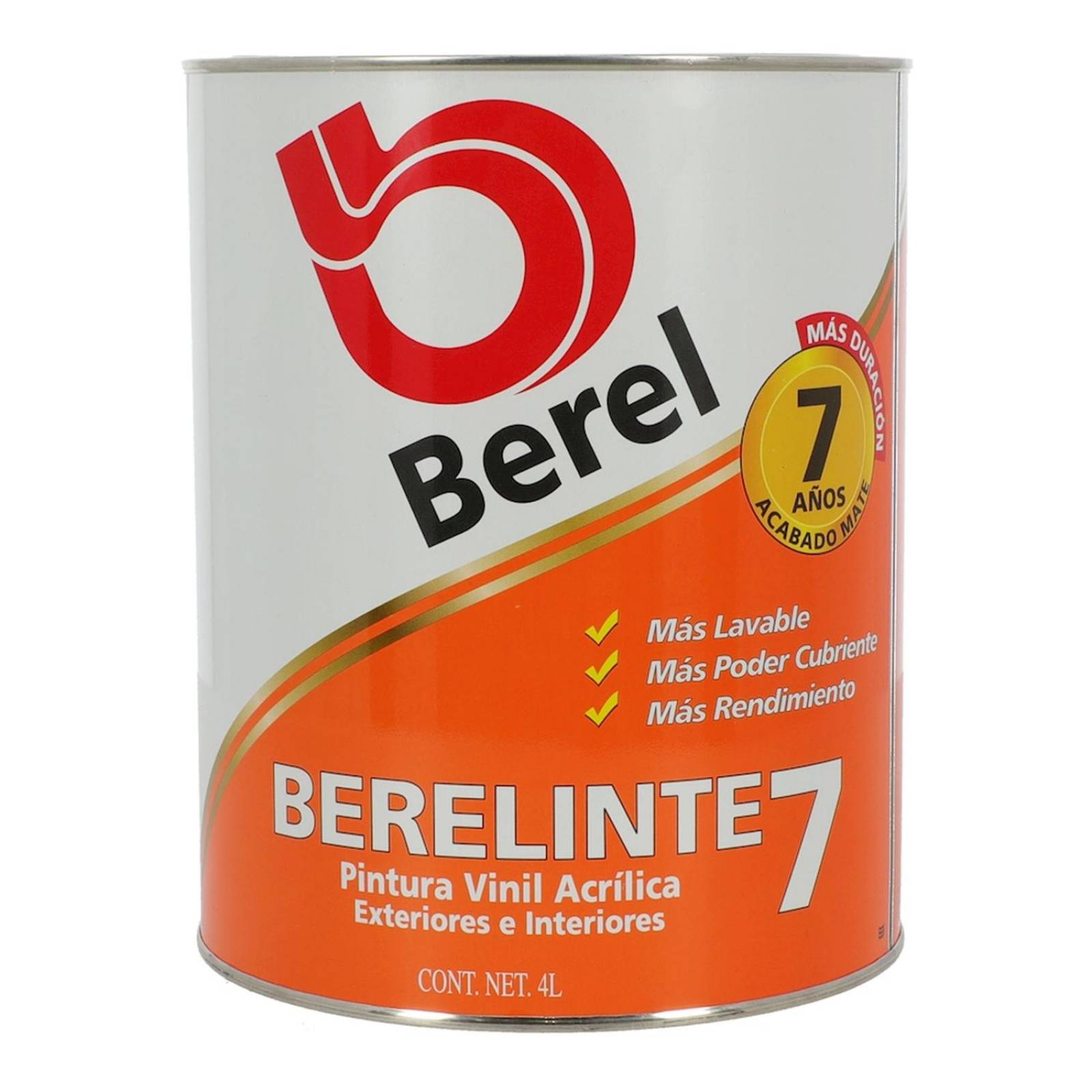 Pintura berel vinil acrílica base tint 4 l 
