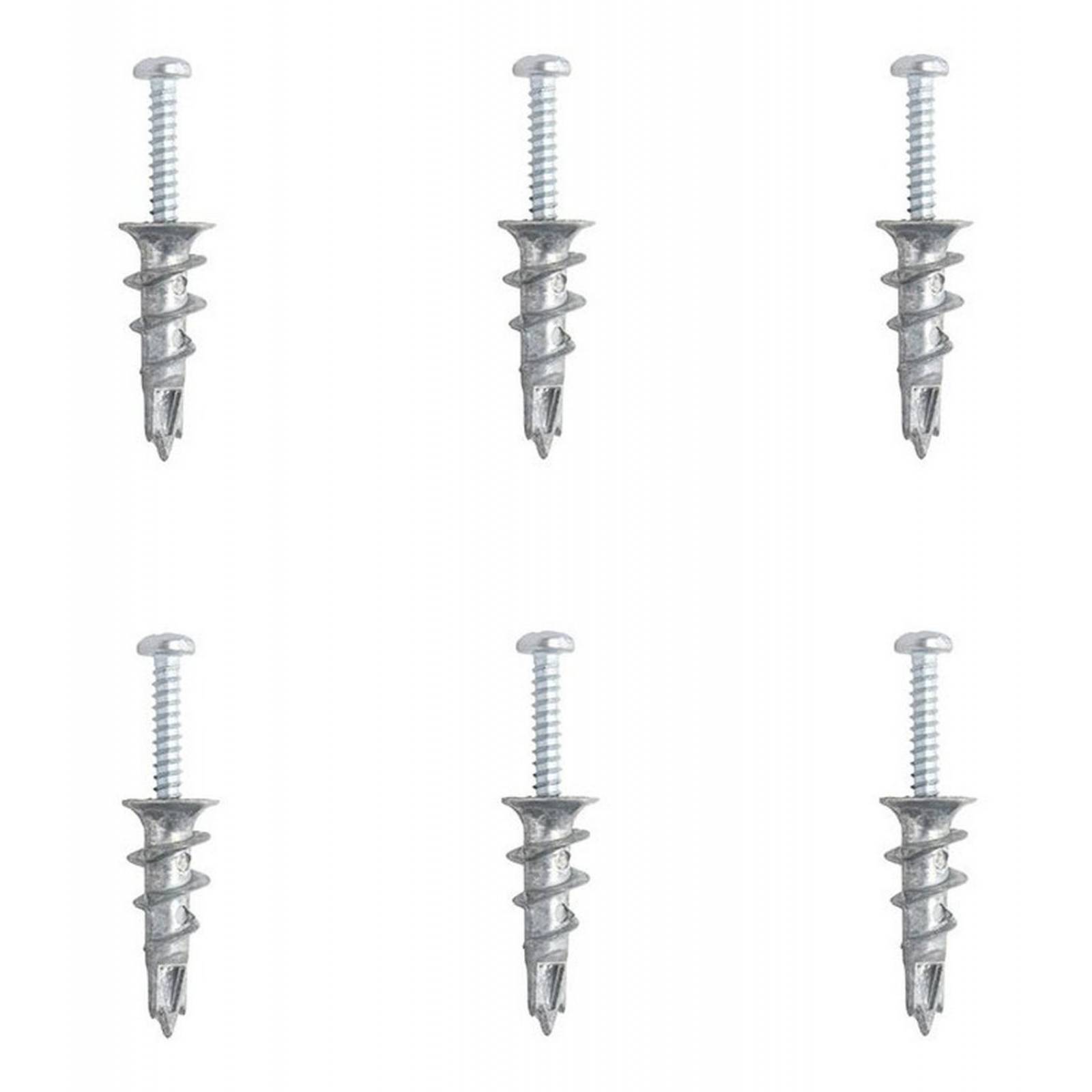 Taquete/anclaje De Expansión Autorroscante 1 Plata 6 Pz 