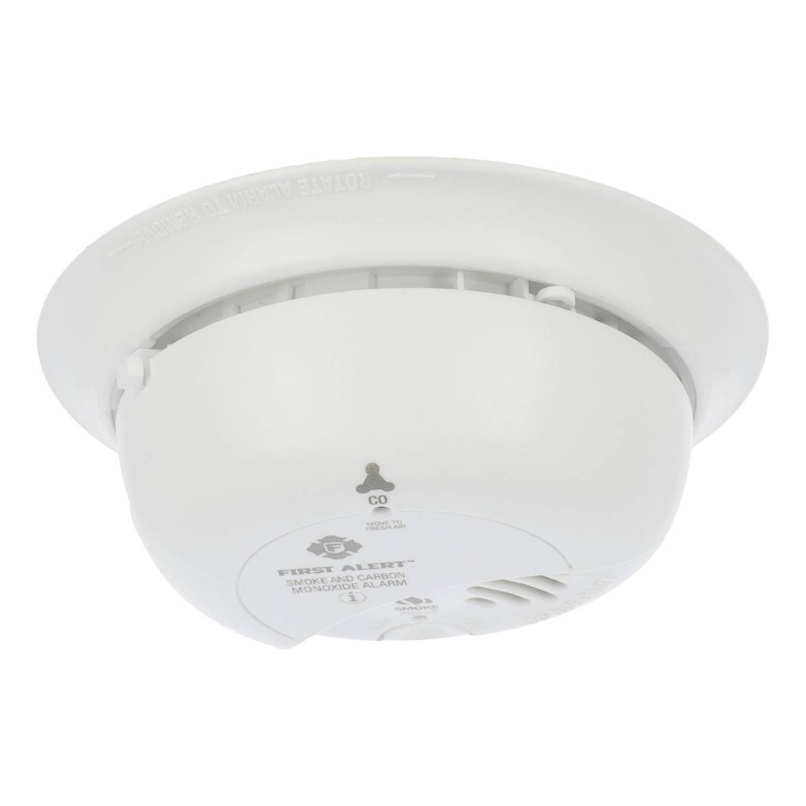 Detector de humo y monóxido de carbono con alarma first alert ionización 