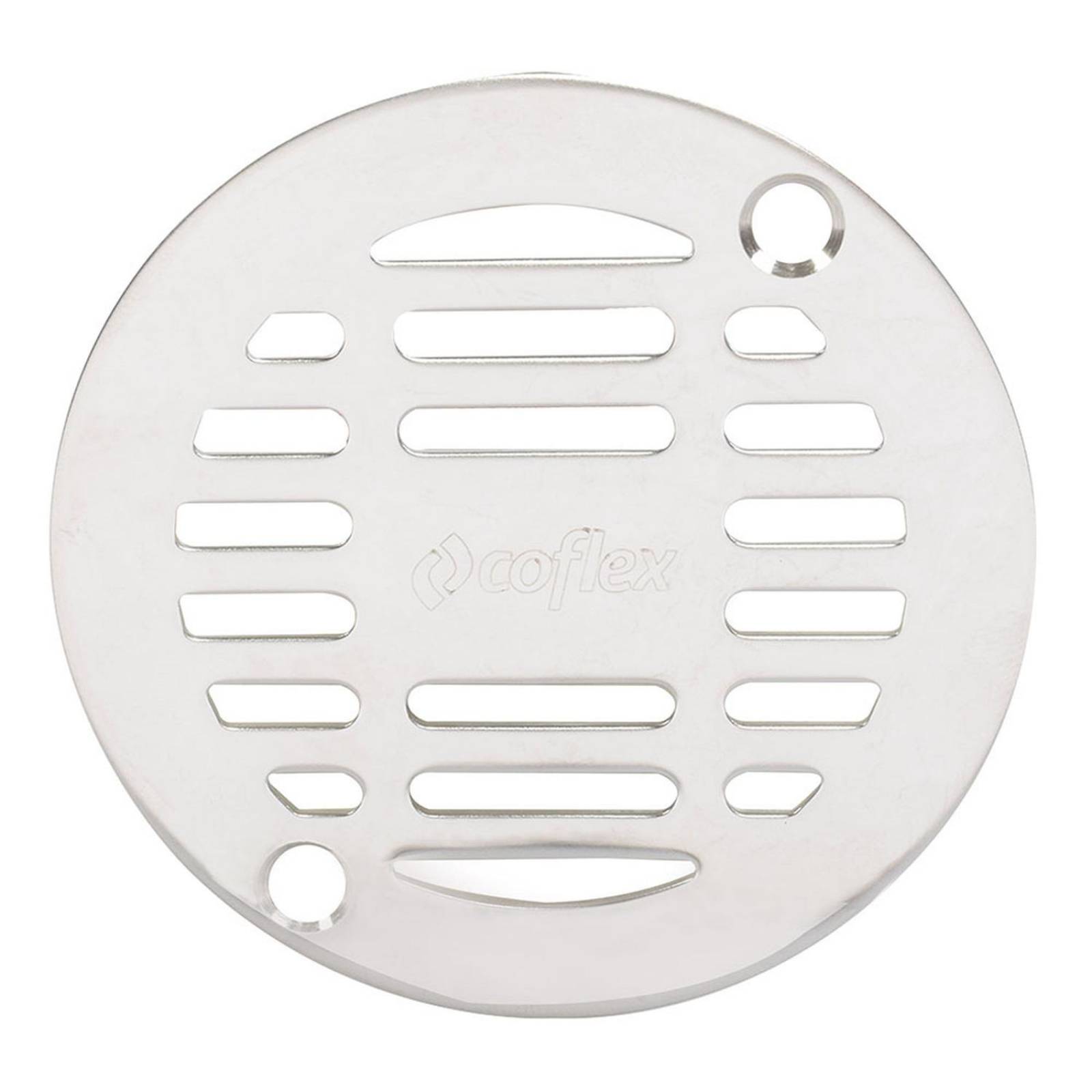 Rejilla redonda 10 cm plata coflex 