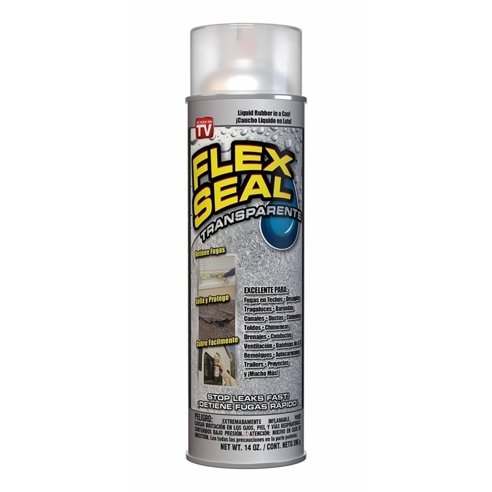 Sellador De Caucho Aerosol Transparente 396 G 