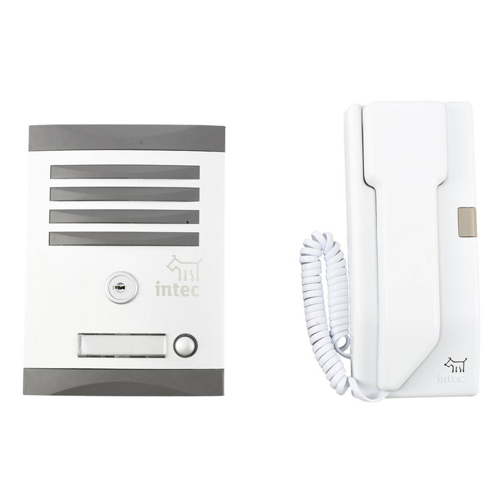Kit de interfón para casa y oficina gris 