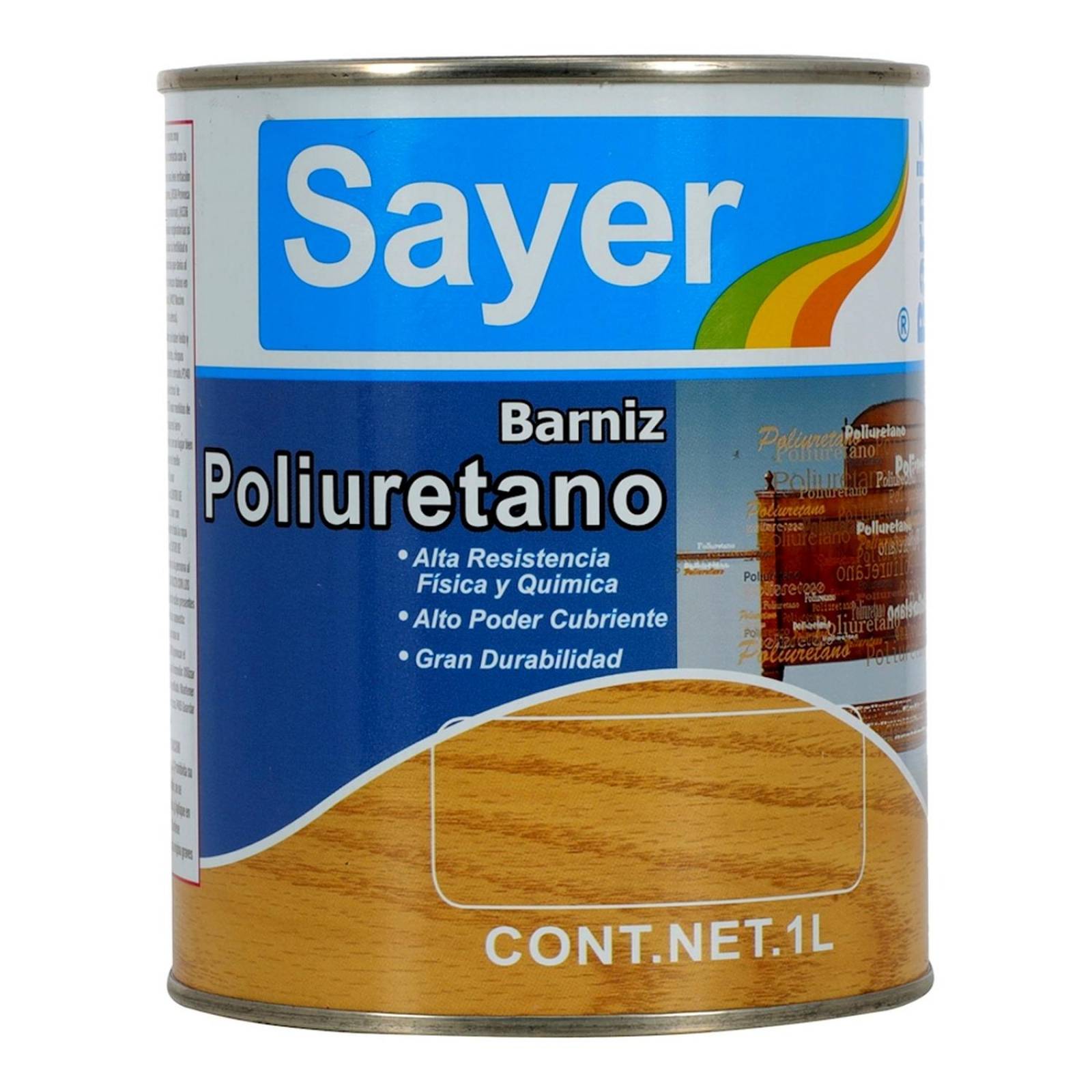 Barniz de poliuretano de 1 l mate transparente 