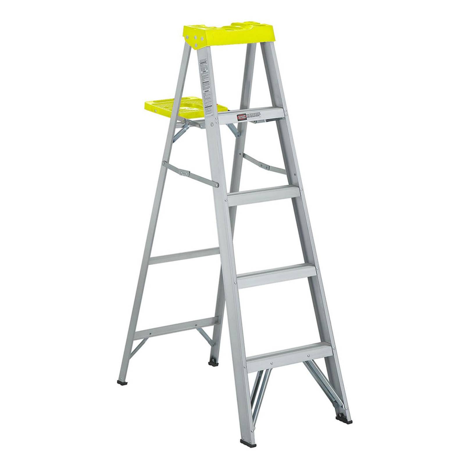 Escalera de tijera amarilla 