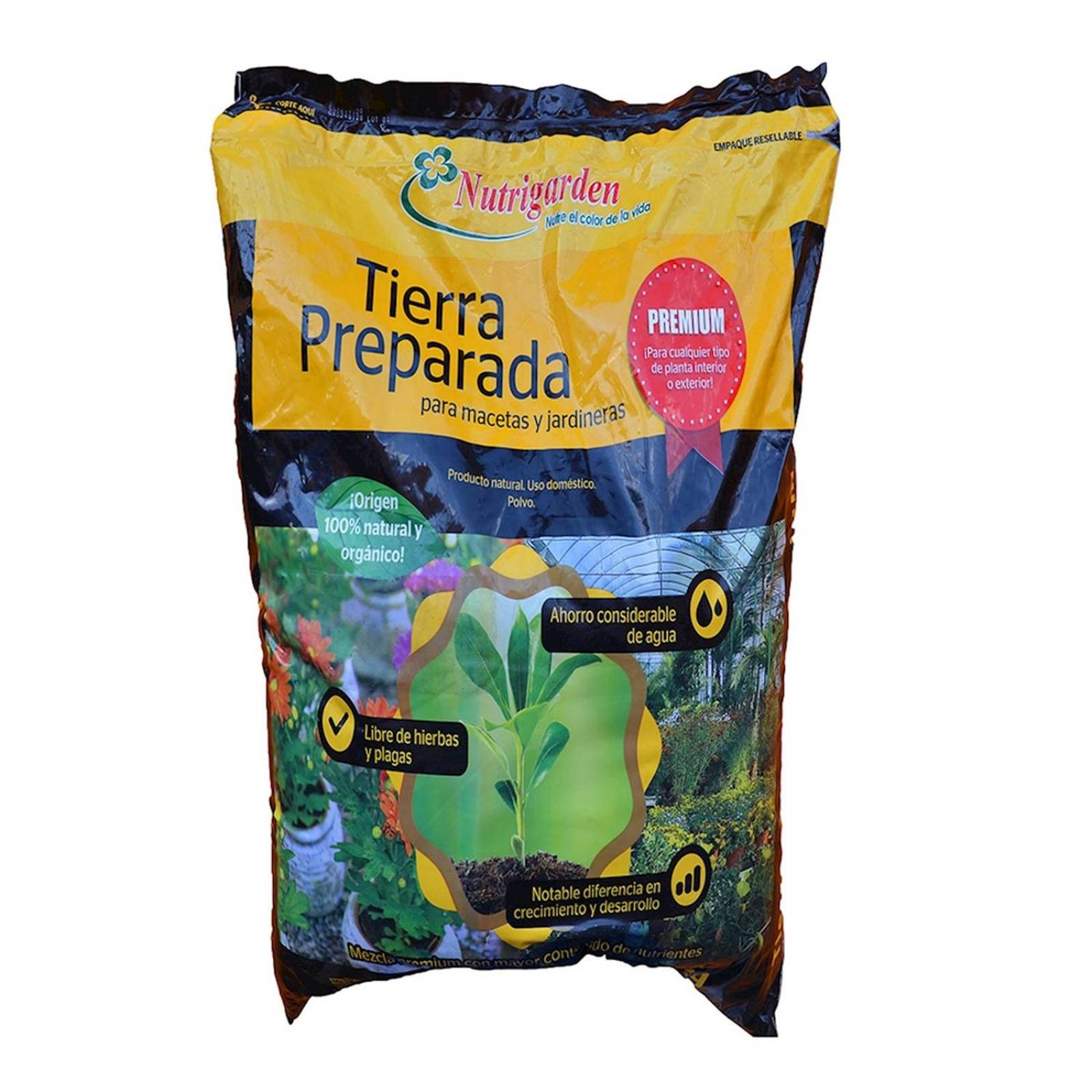 Tierra preparada para macetas y jardineras 10 kg nutrigarden