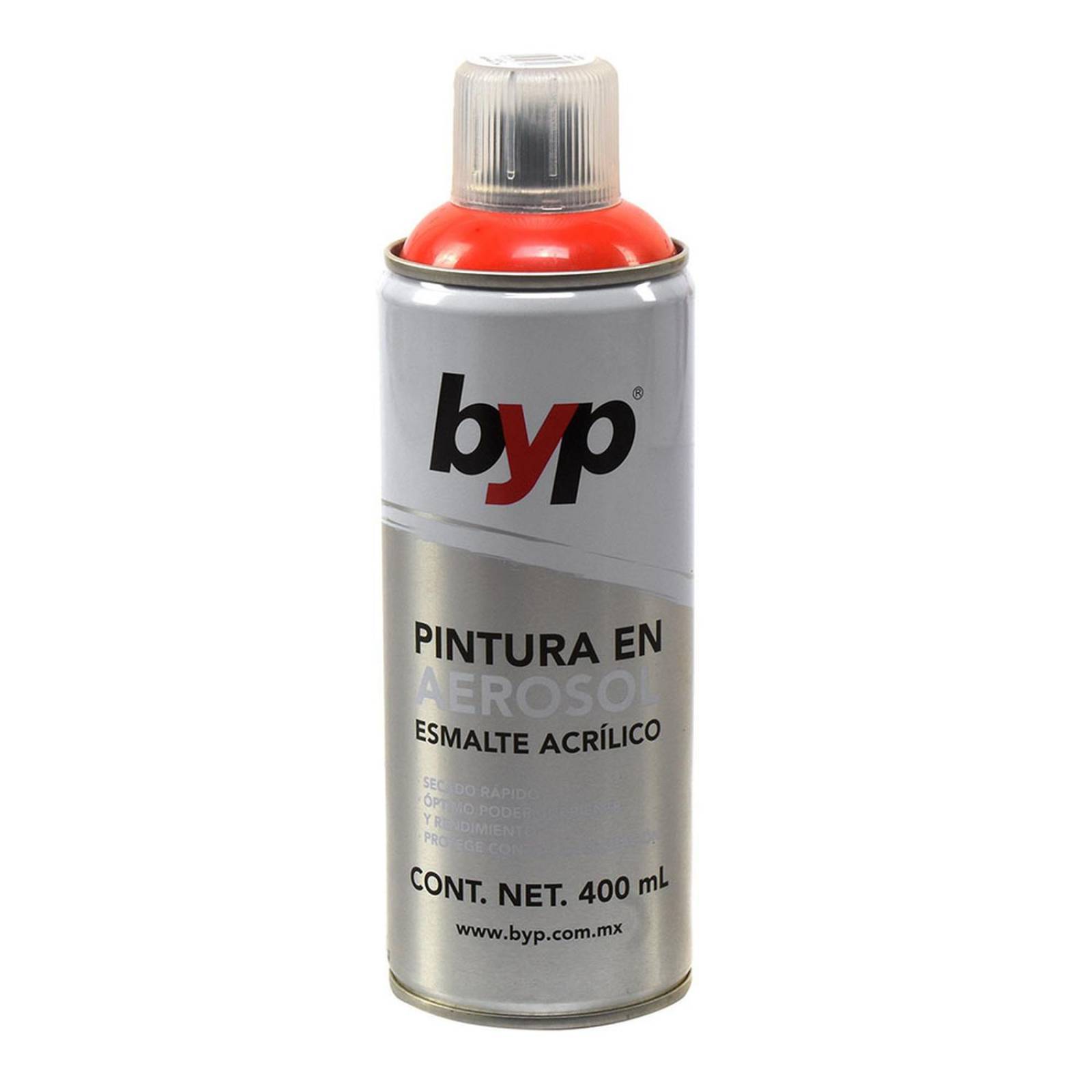 Pintura esmalte acrílico en aerosol de 400 ml rojo bermellón 