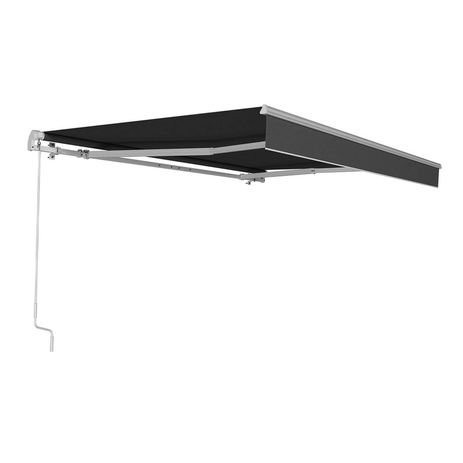 Toldo retráctil gris diy 30 cm x 3.95 x 2.5 m aluminio con tela de ...