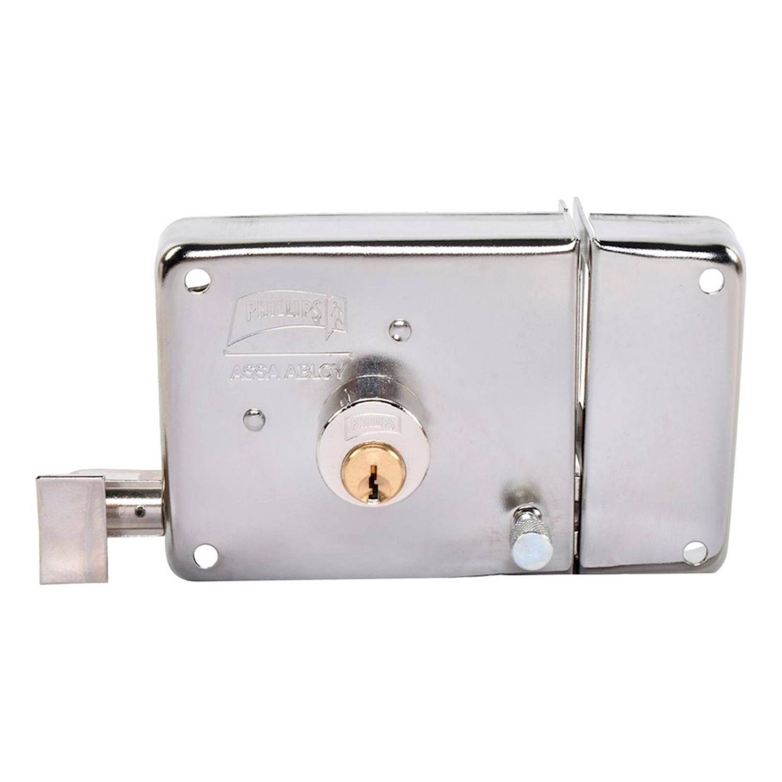 Cerradura sobreponer 715 derecha cromo 