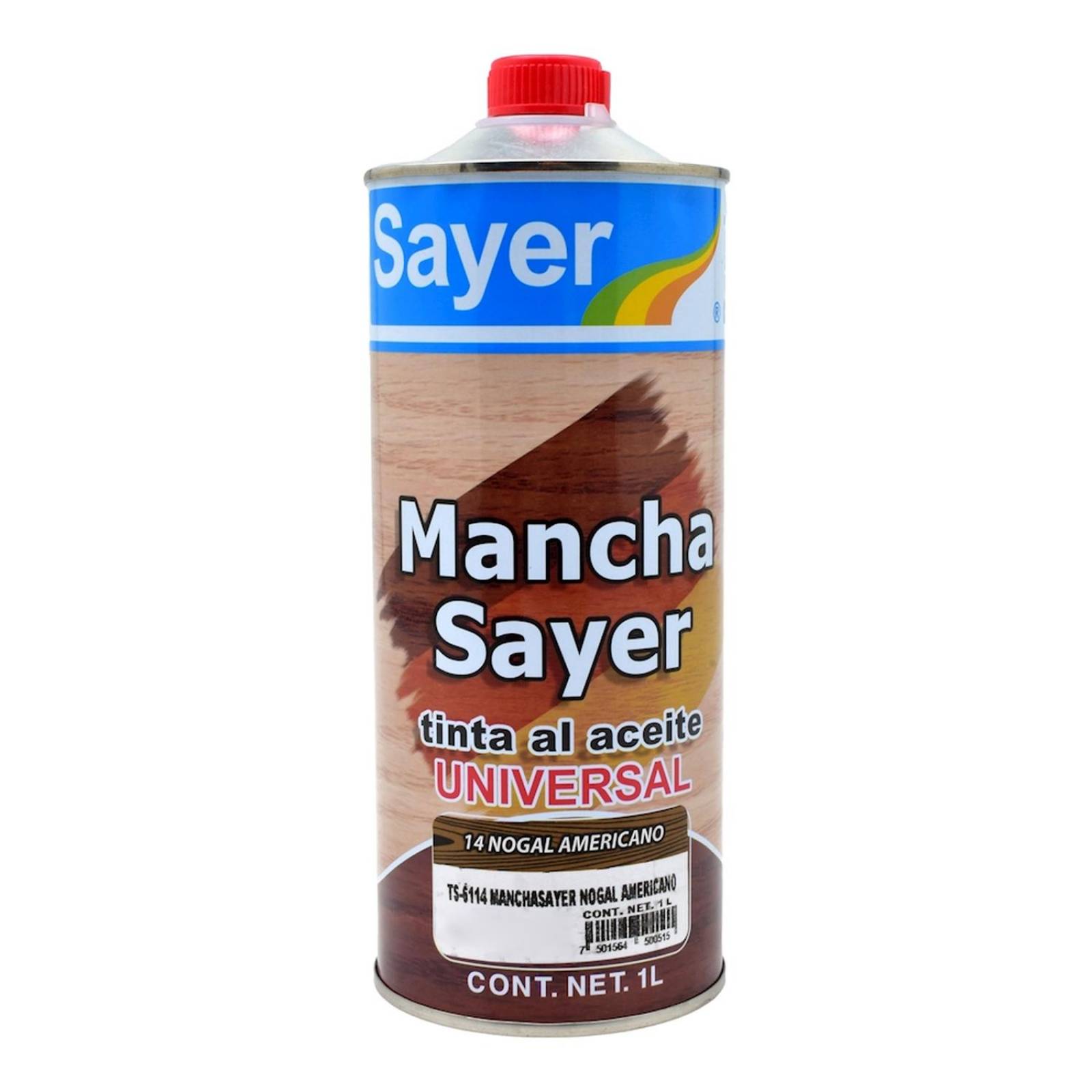Tinta al aceite sayer para madera nogal americano 1 l 