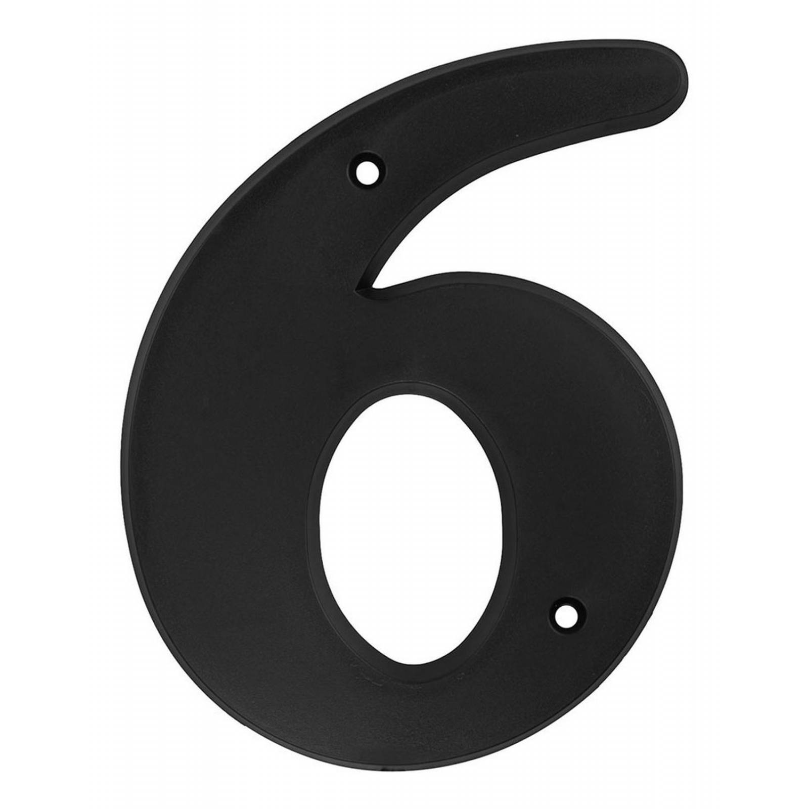 Número 6 De Plástico 15.2 X 12 Cm 