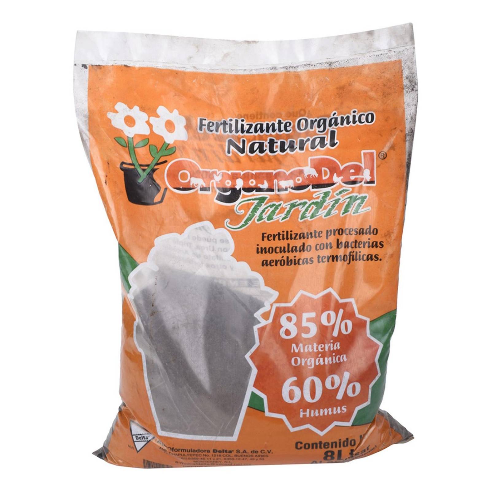 Fertilizante orgánico natural de 5 kilogramos naranja organodel 