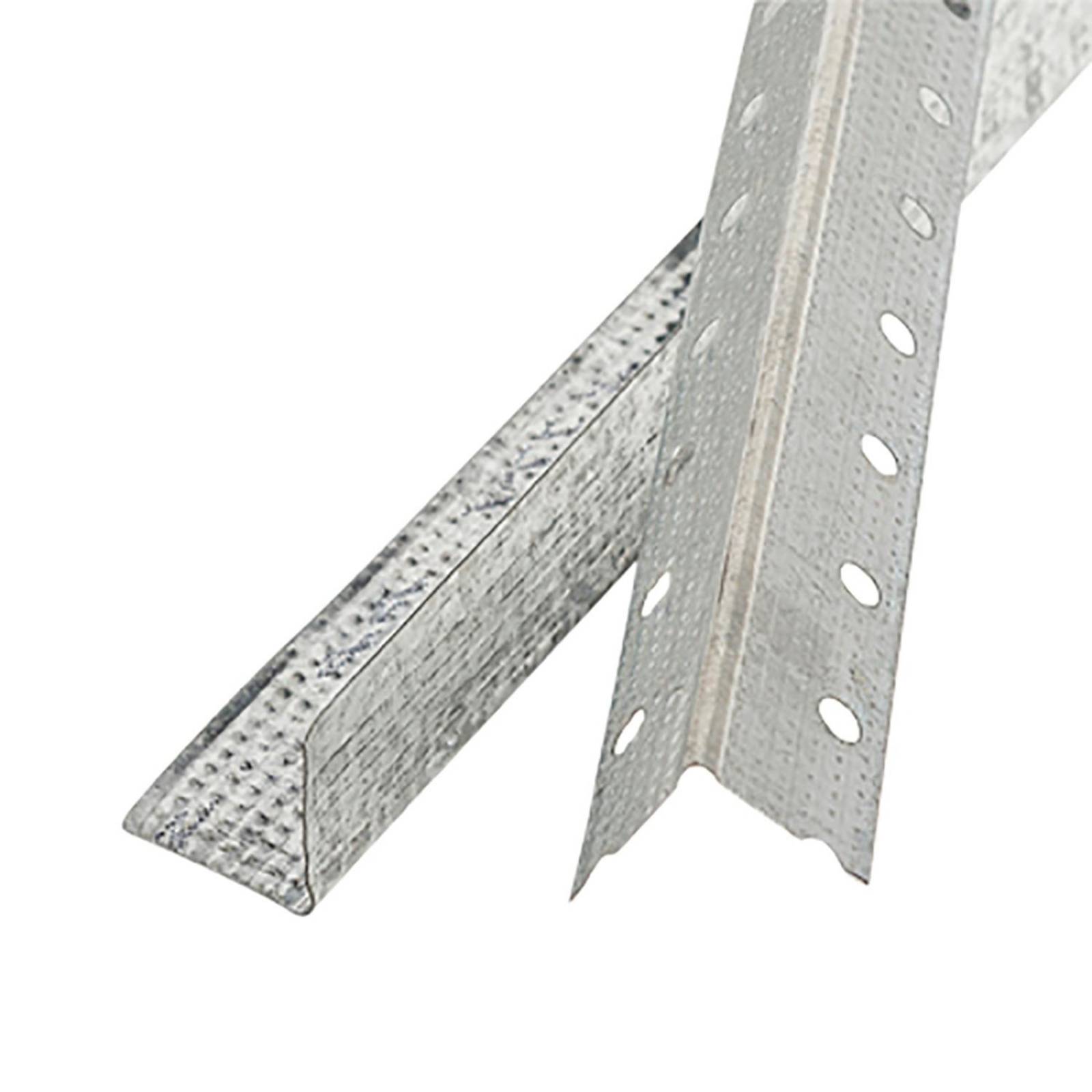 Esquinero metálico perfirey plata 1 1/4 x8 