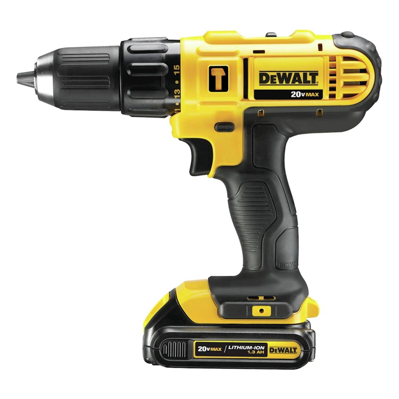 Taladro percutor/atornillador dewalt 1-1/4 de pulgada inalámbrico 