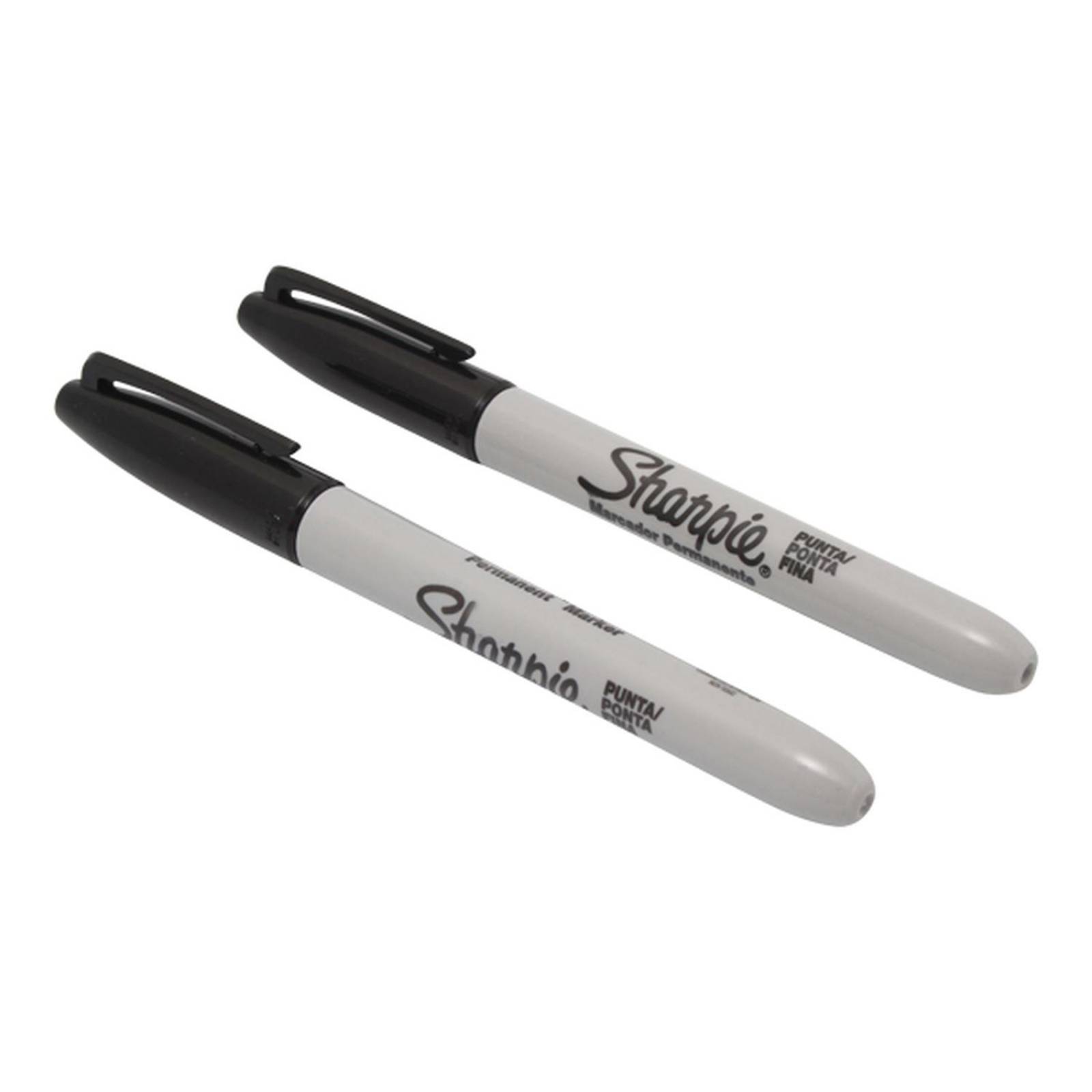 Marcador sharpie permanente negro punto fino 2 piezas 
