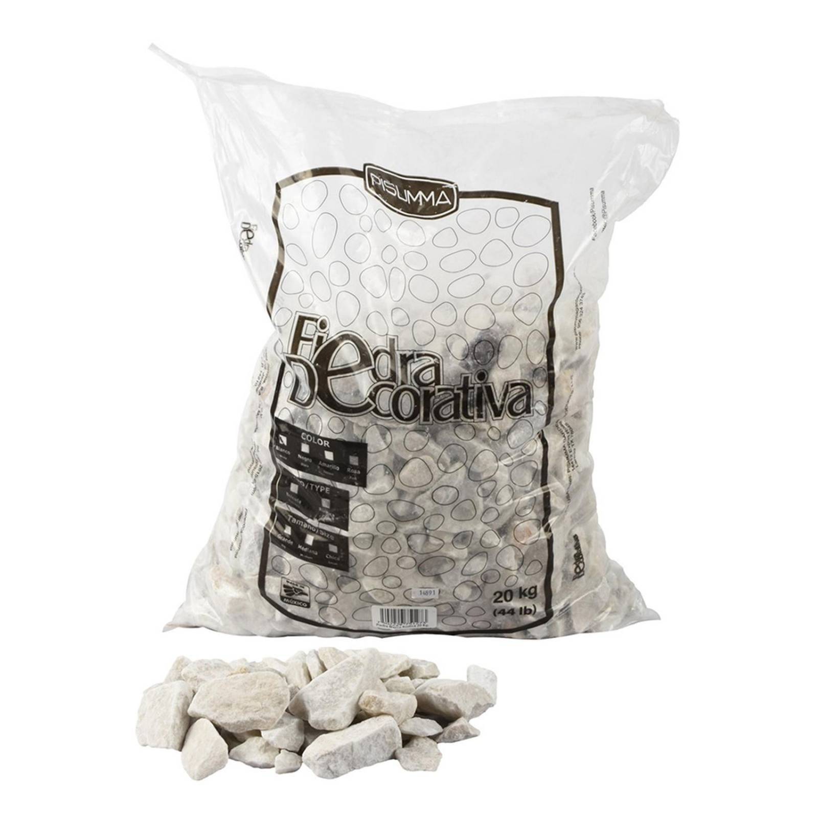 Piedra decorativa rústica de 20 kg