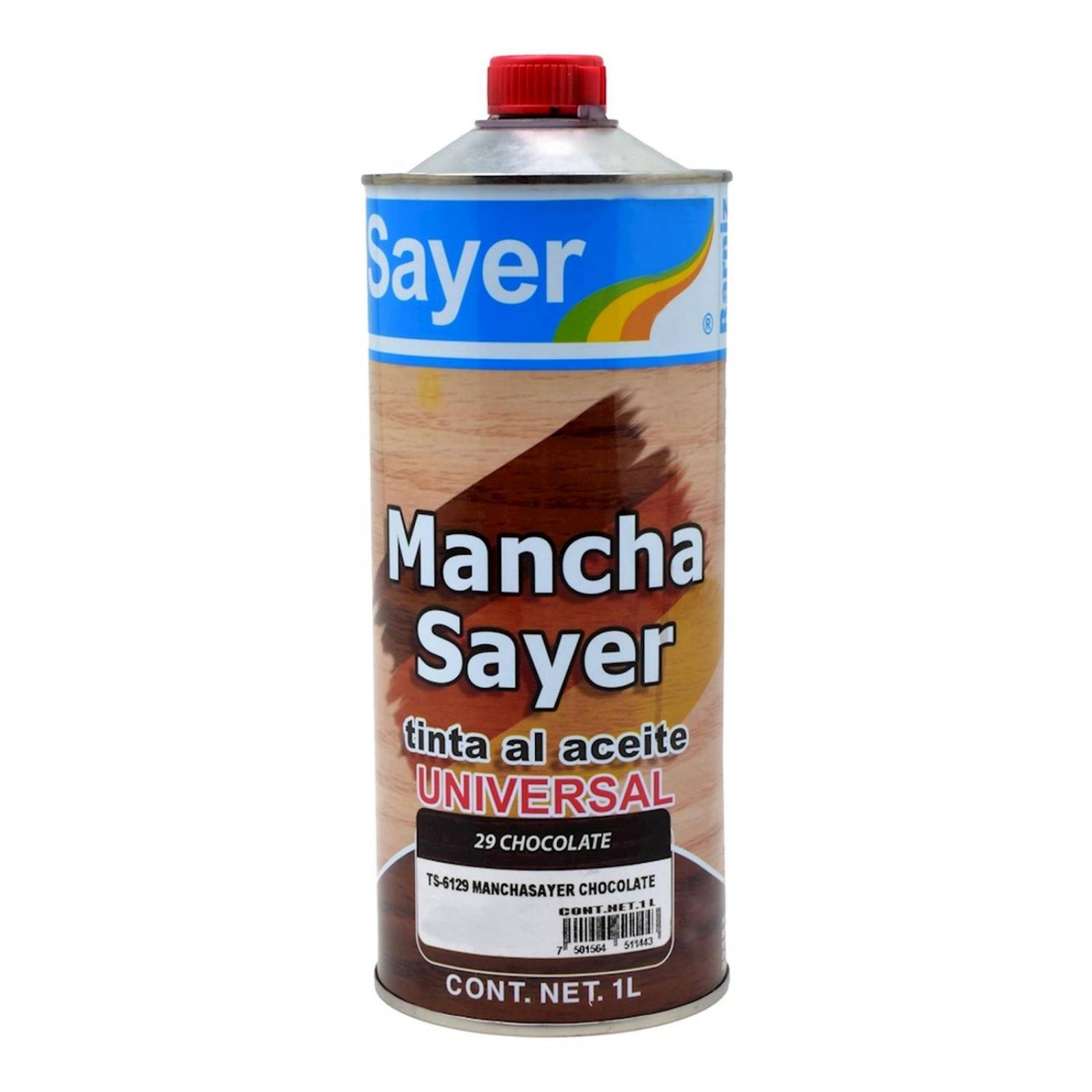 Tinta al aceite sayer para madera chocolate 1 l 