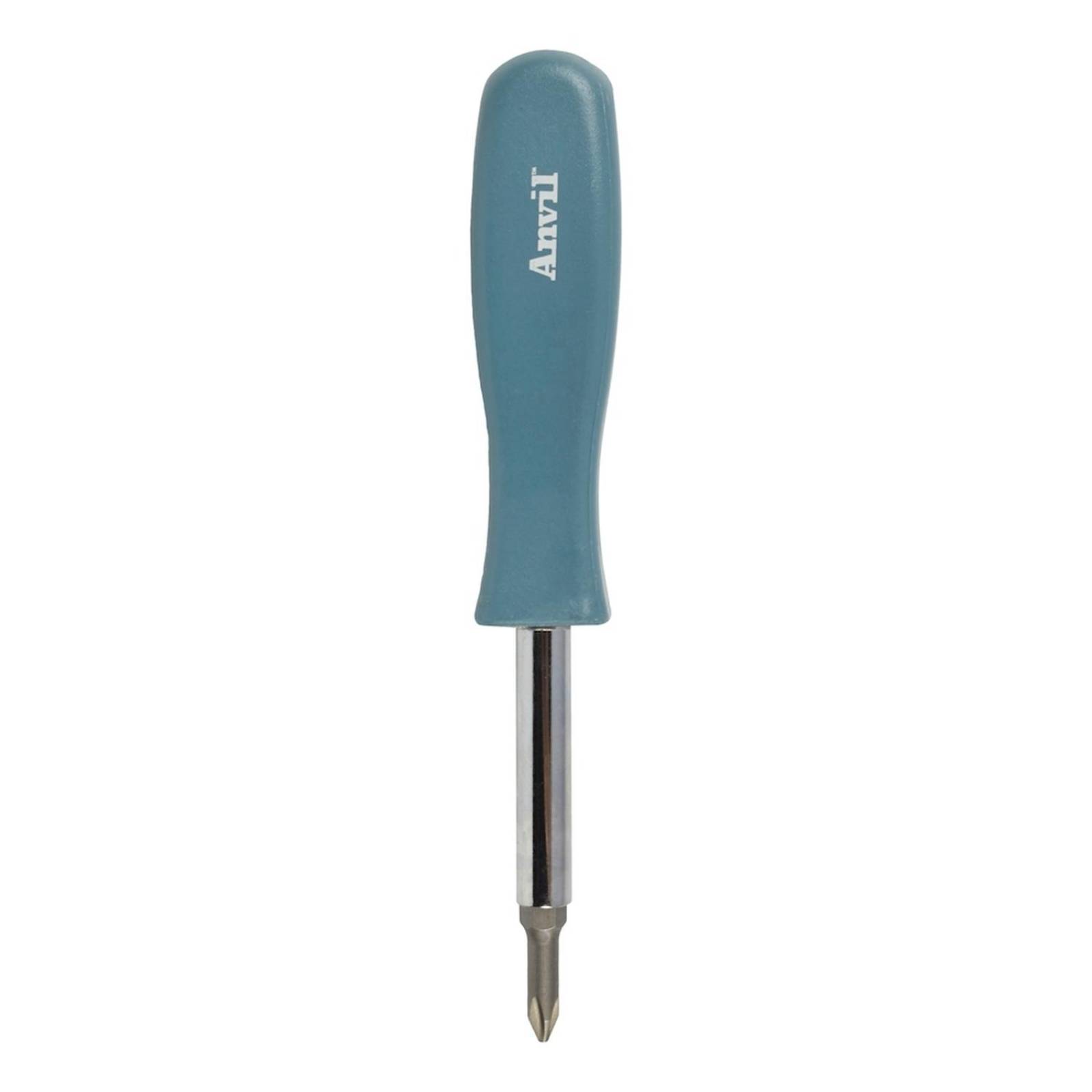 Destornillador 6 en 1 de 19.5 x 2.9 cm acero anvil 