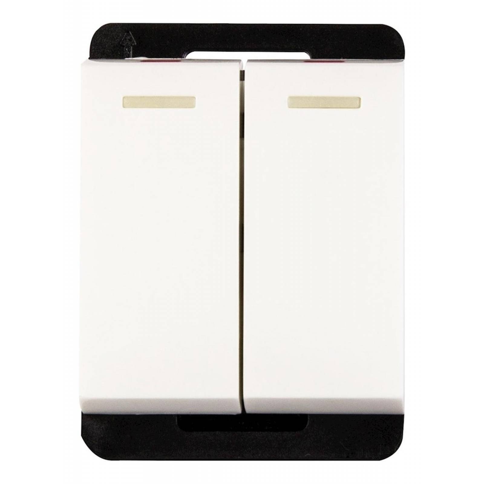 Interruptor Doble De 1/2 Pulgada Blanco 