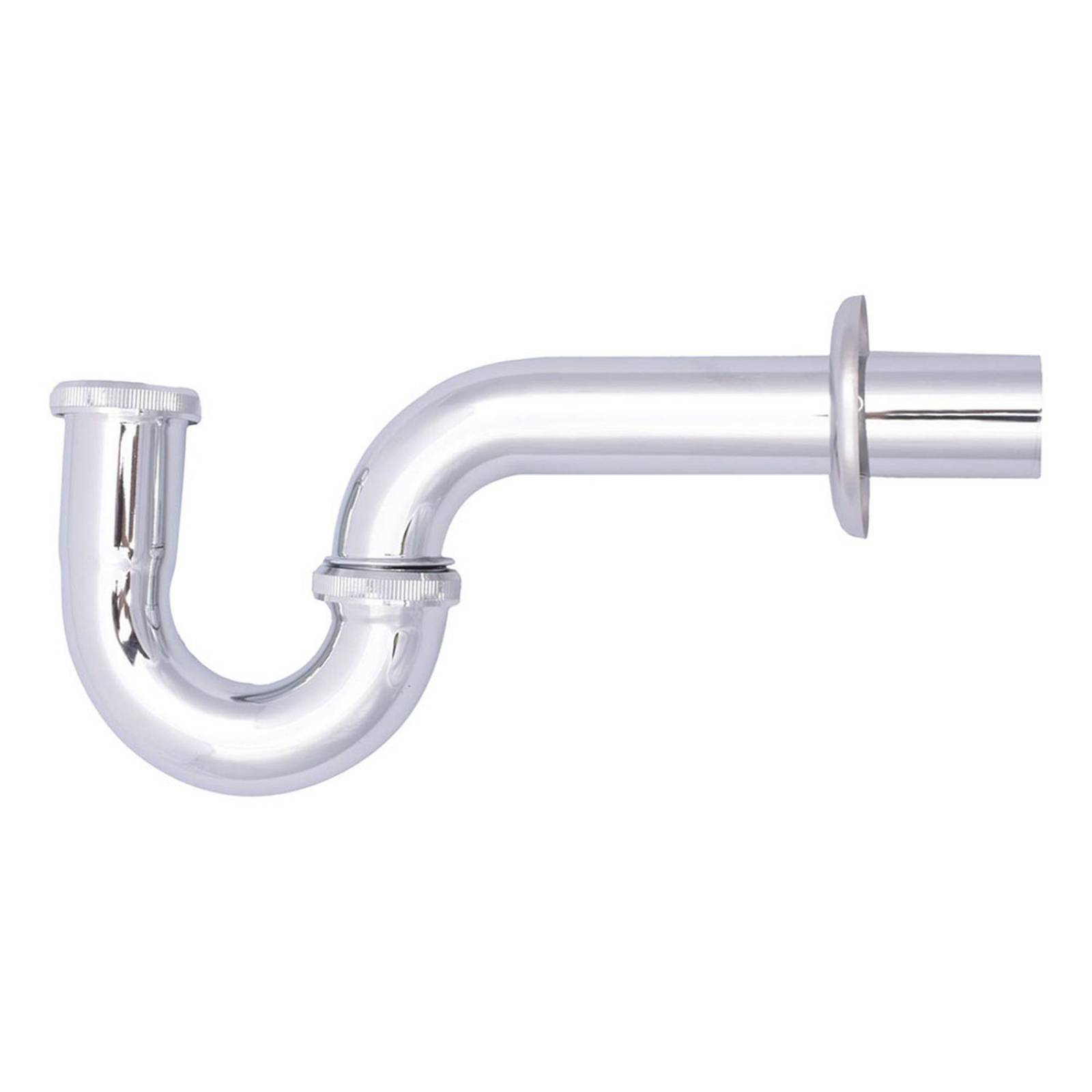 Trampa para lavabo de latón cromado 27 cm plata 