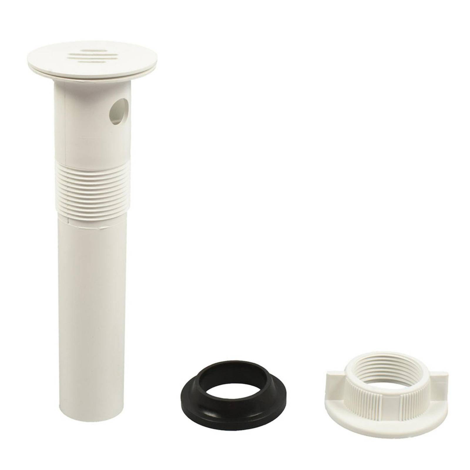 Contra para lavabo con rejilla de 17.5 x 55.5 cm blanco 