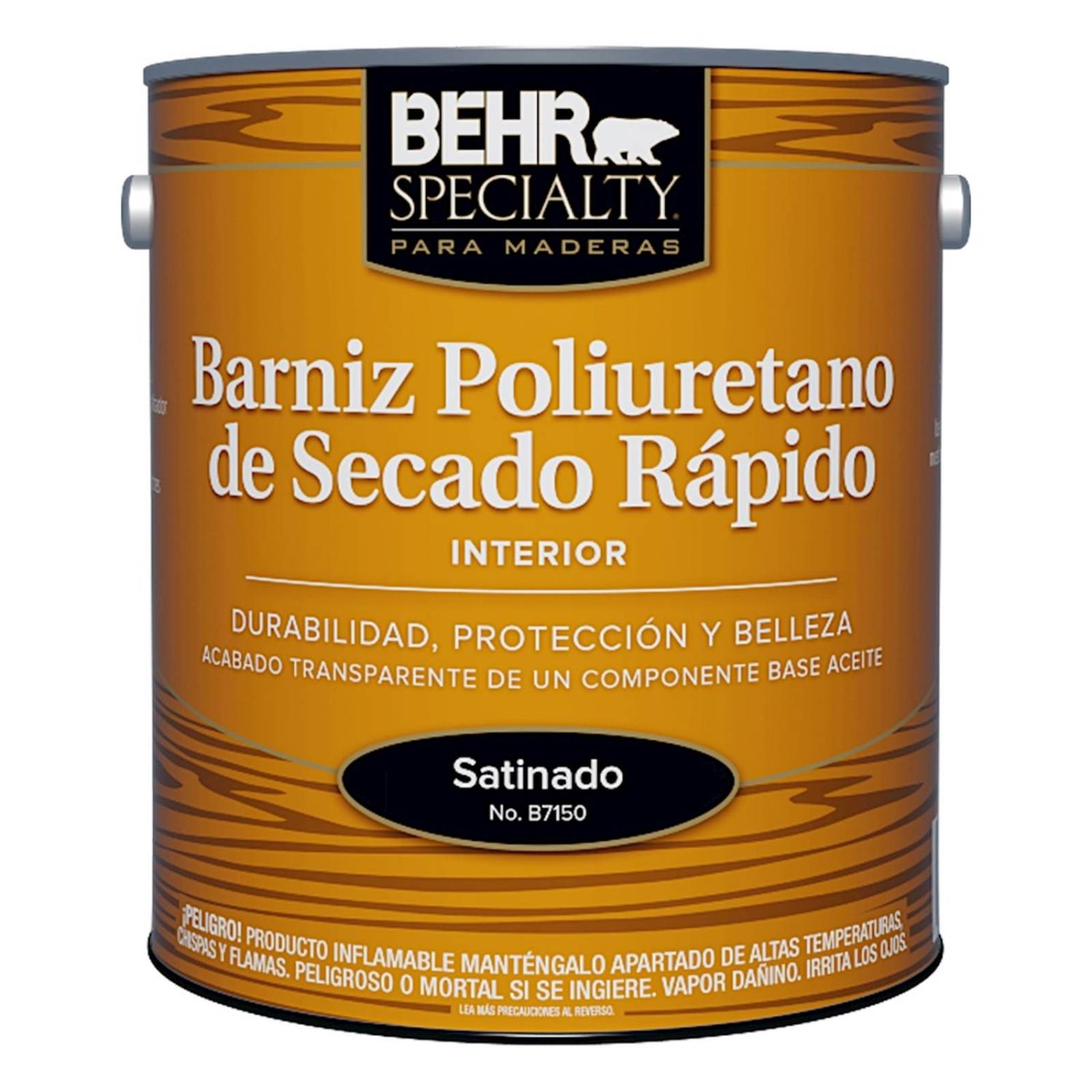 Barniz poliuretano de secado rápido 3.78 l satinad 