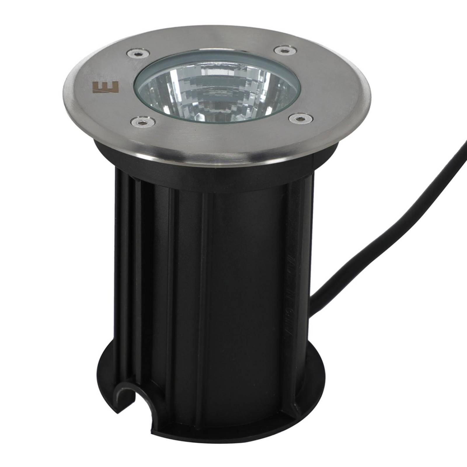 Lámpara empotrable a piso contemporáneo brillante 1 luz 