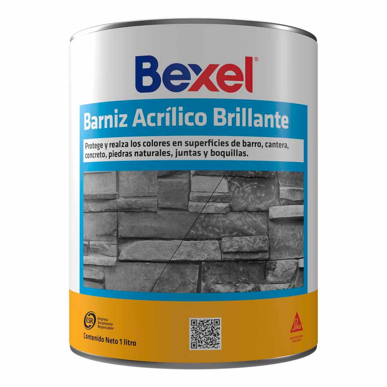 Barniz acrílico brillante transparente 1 l 