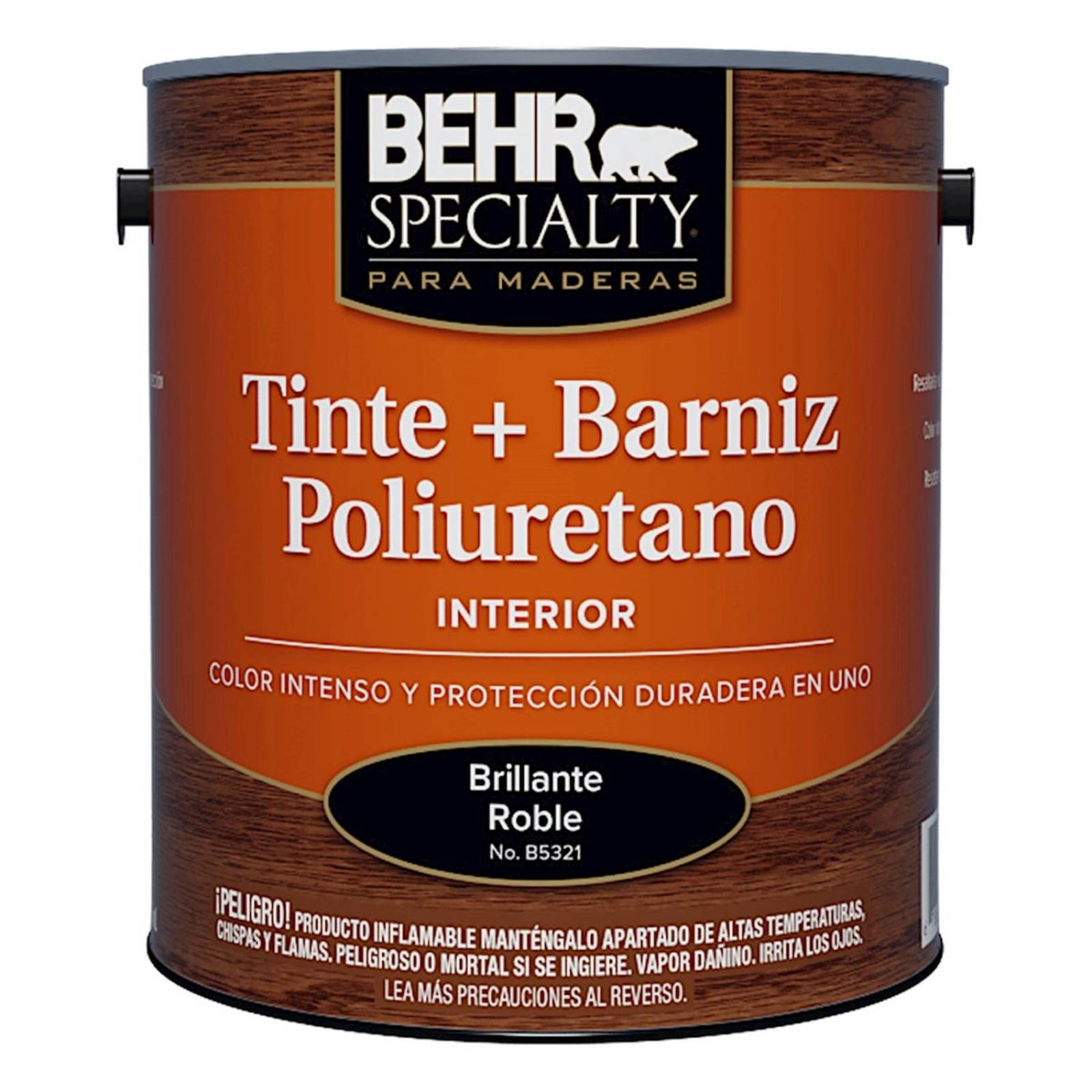 Tinte y barniz poliuretano de 946 ml roble