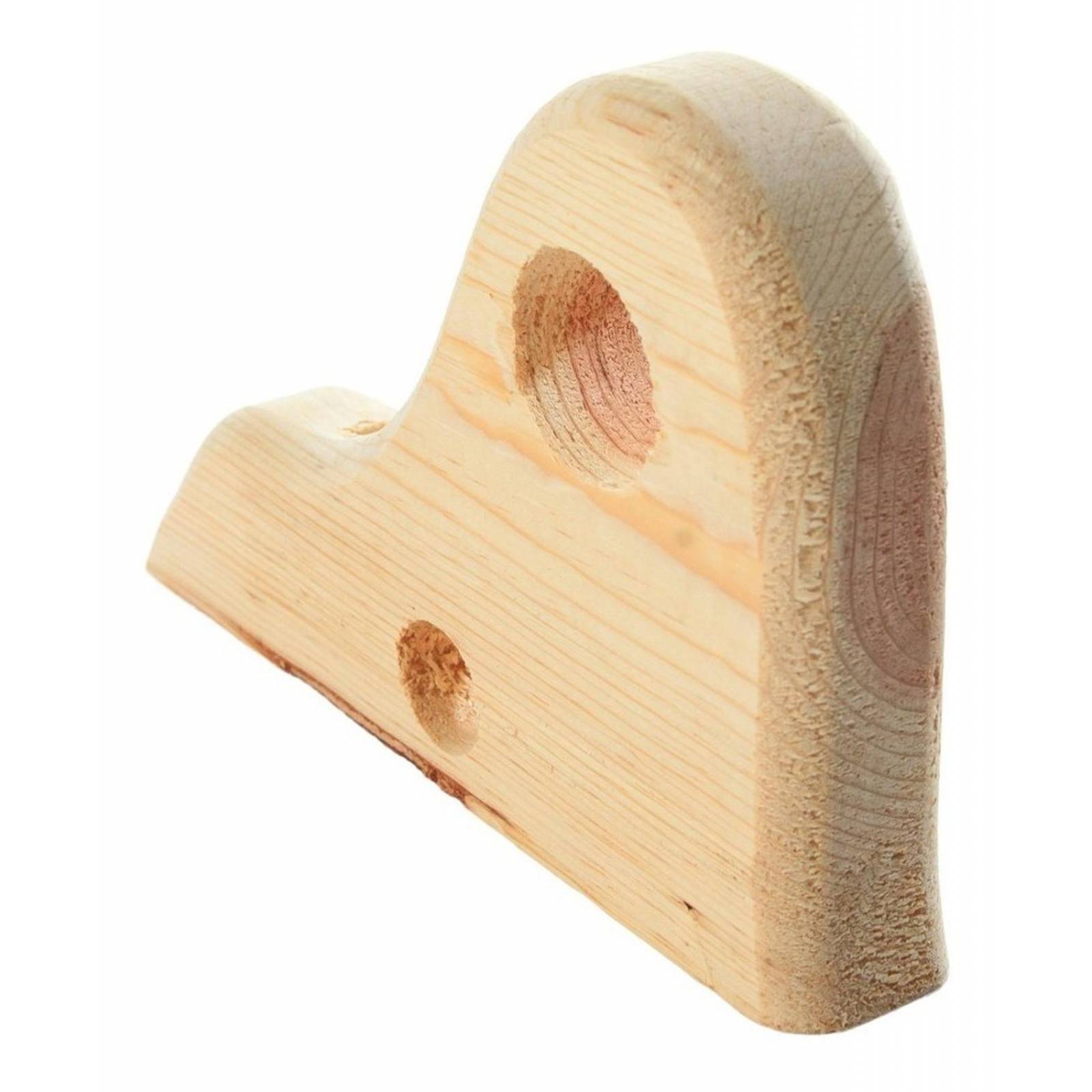 Ménsula Doble Para Cortineros Madera 19.9 X 13.1 Cm 2 Piezas 